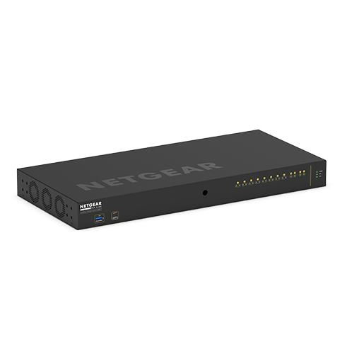 NETGEAR GSM4212PX Håndtert L2/L3 Gigabit Ethernet (10/100/1000) Strøm over Ethernet (PoE) 1U Svart