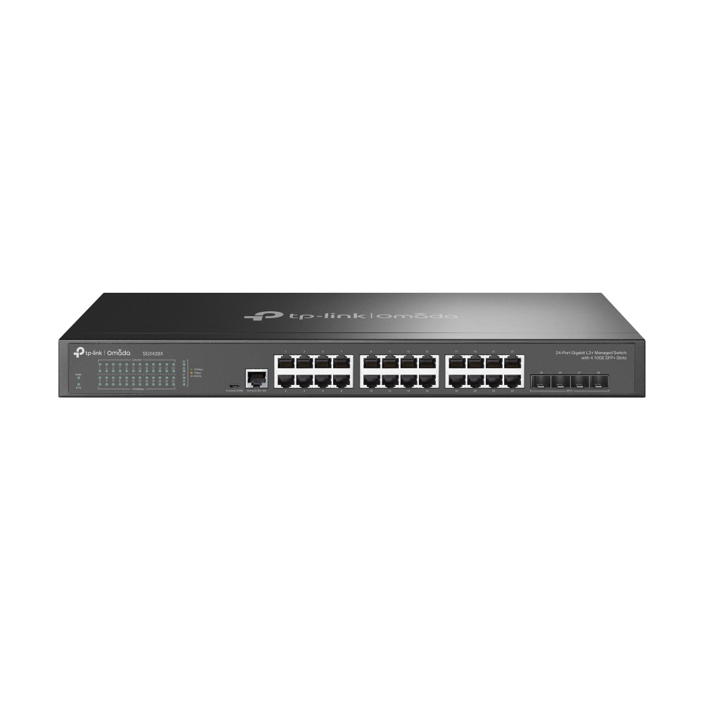TP-Link Omada SG3428X nettverkssvitsj Håndtert L2+/L3 Gigabit Ethernet (10/100/1000) 1U Svart