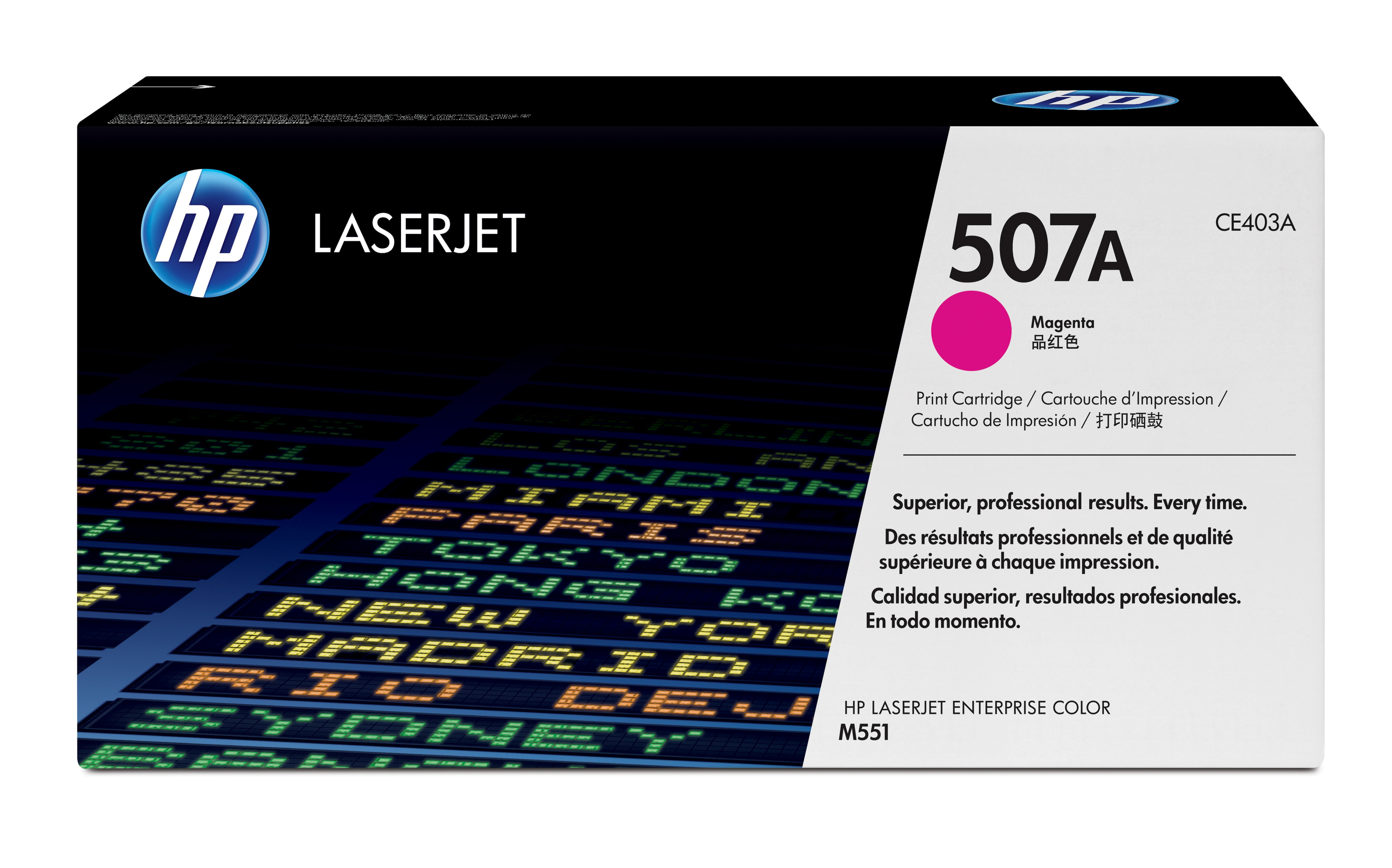 HP 507A magenta original LaserJet-tonerkassett
