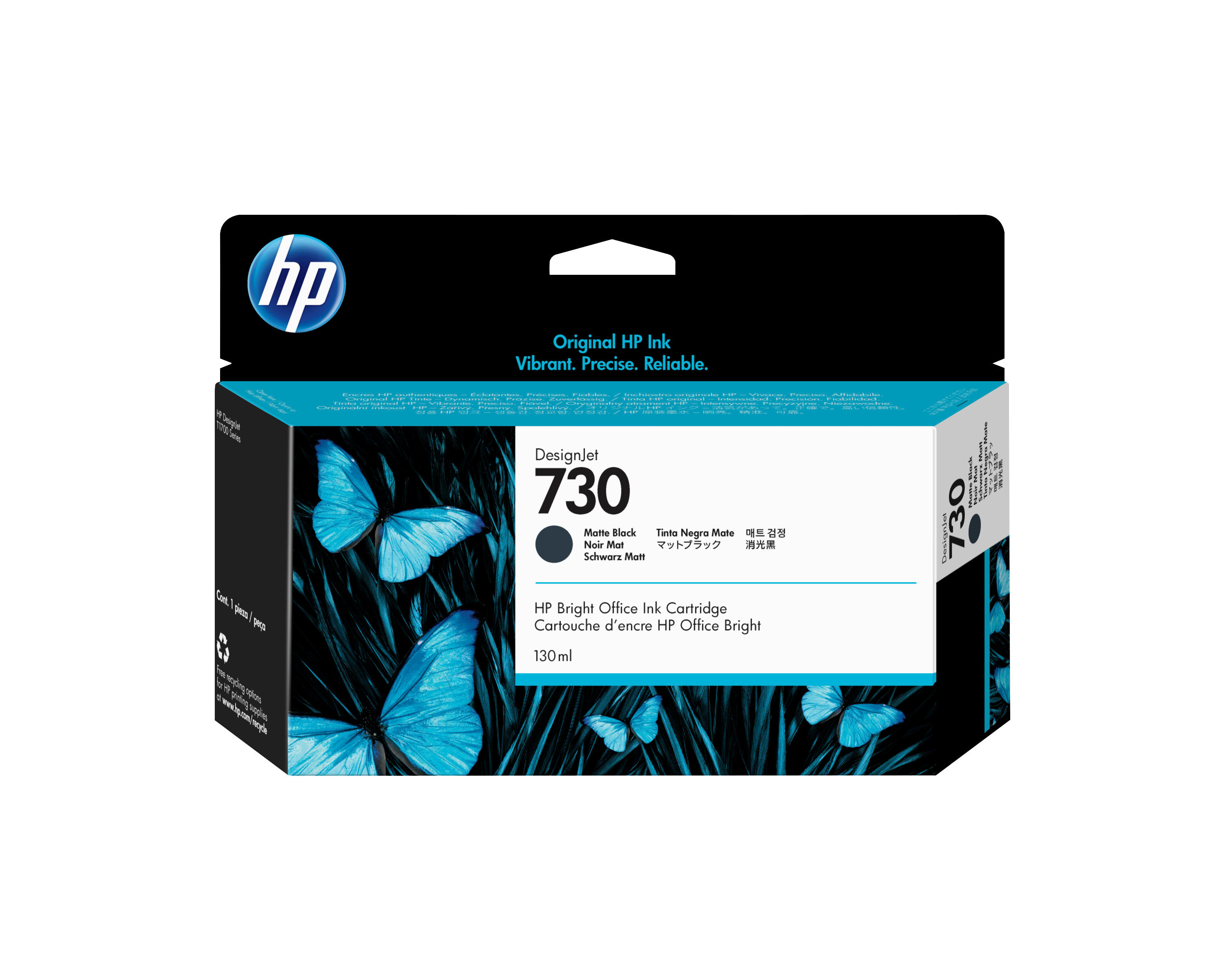 HP 730 130-ml Matte Black DesignJet Ink Cartridge