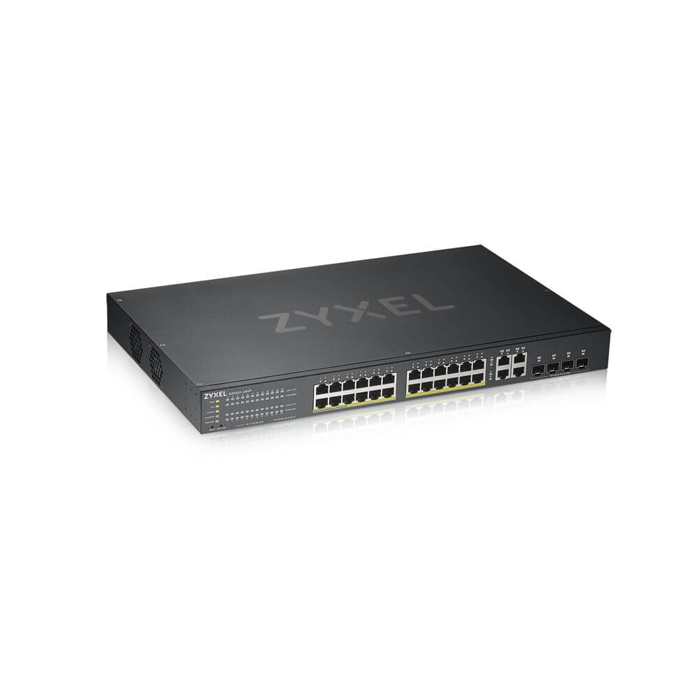 Zyxel GS1920-24HPV2 Håndtert Gigabit Ethernet (10/100/1000) Strøm over Ethernet (PoE) Svart