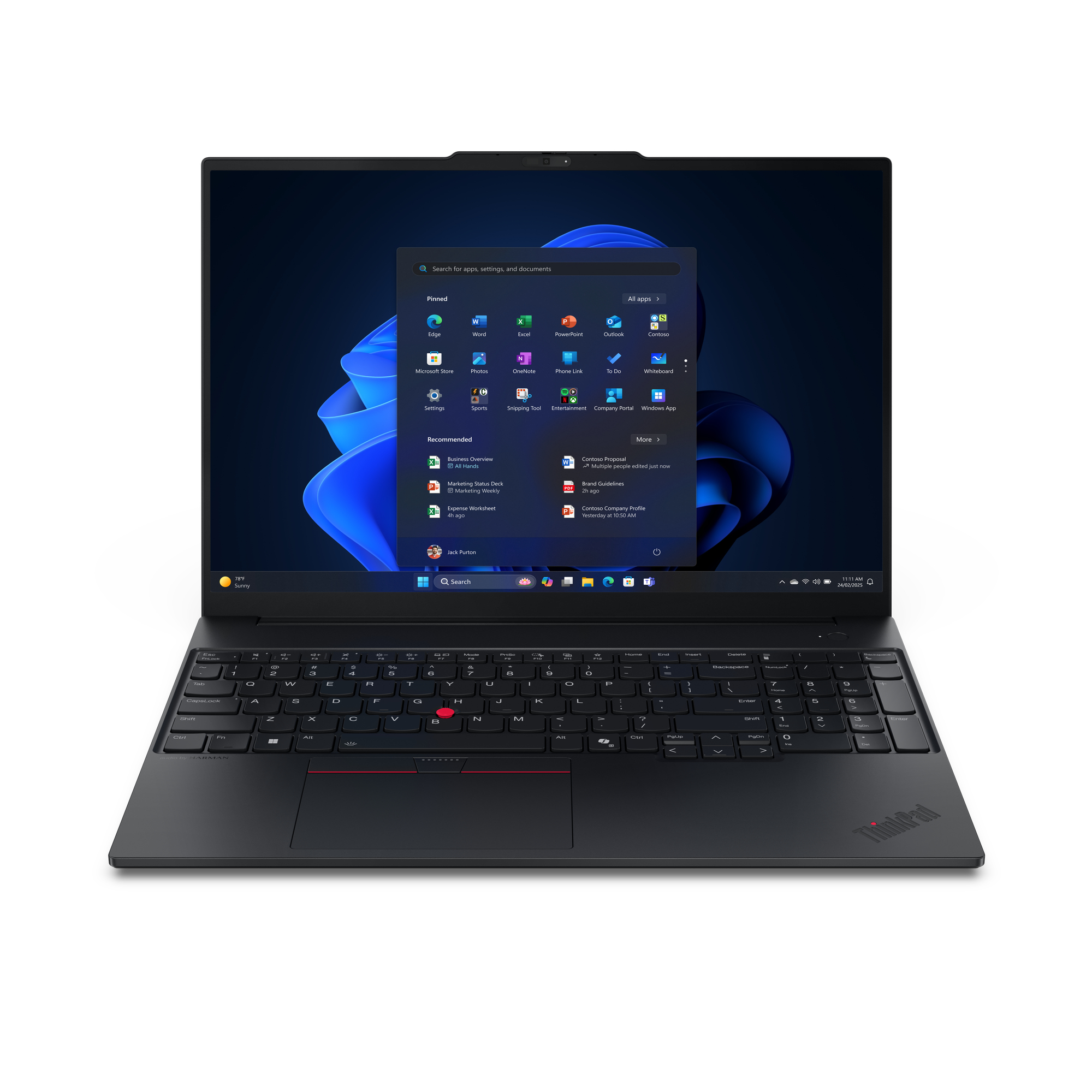 Lenovo ThinkPad E16 Gen 3 (AMD) AMD Ryzen™ 5 230 Laptop 40,6 cm (16") WUXGA 16 GB DDR5-SDRAM 512 GB SSD Wi-Fi 6E (802.11ax) Windows 11 Pro Svart Nordisk
