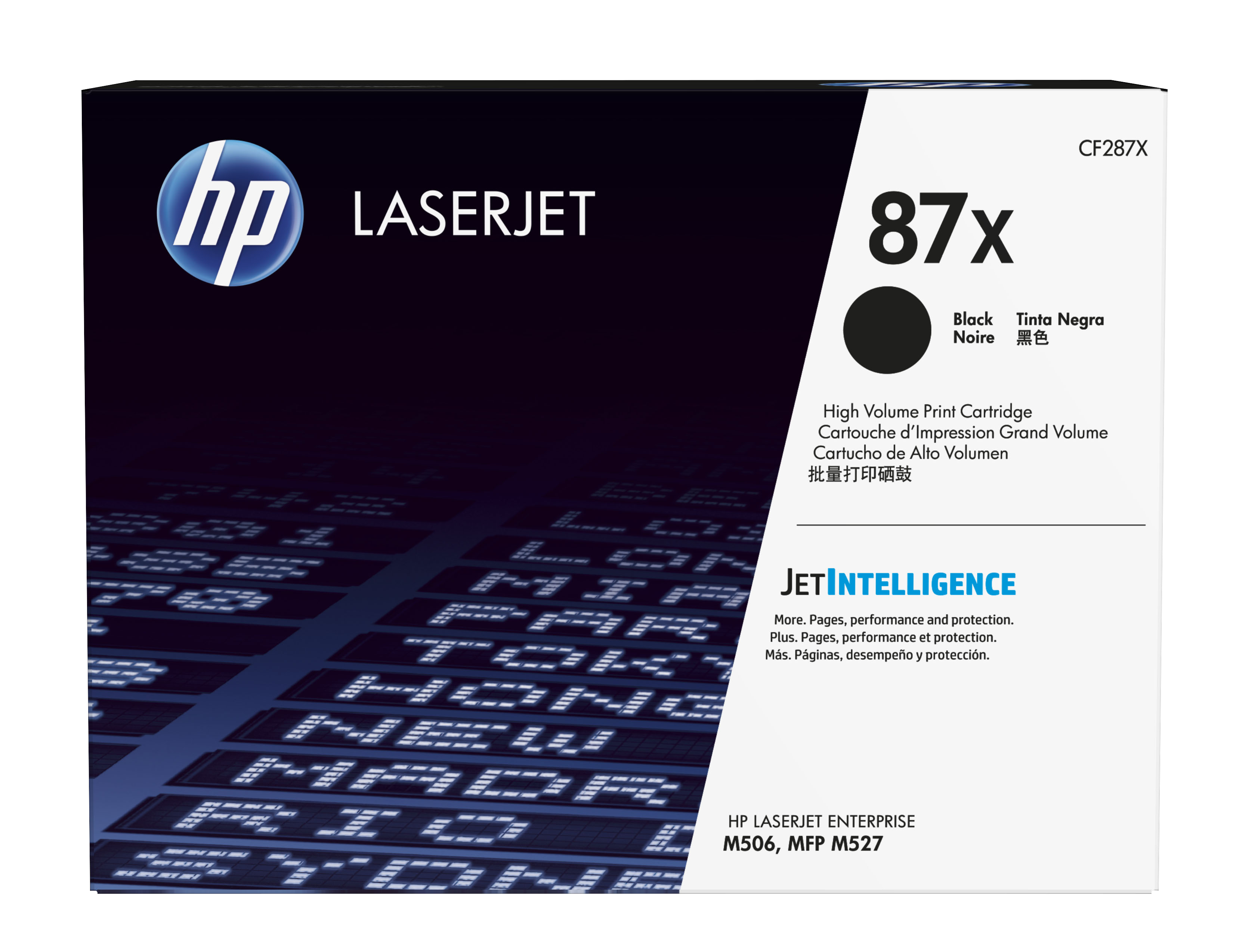 HP 87X høykapasitet svart original LaserJet-tonerkassett