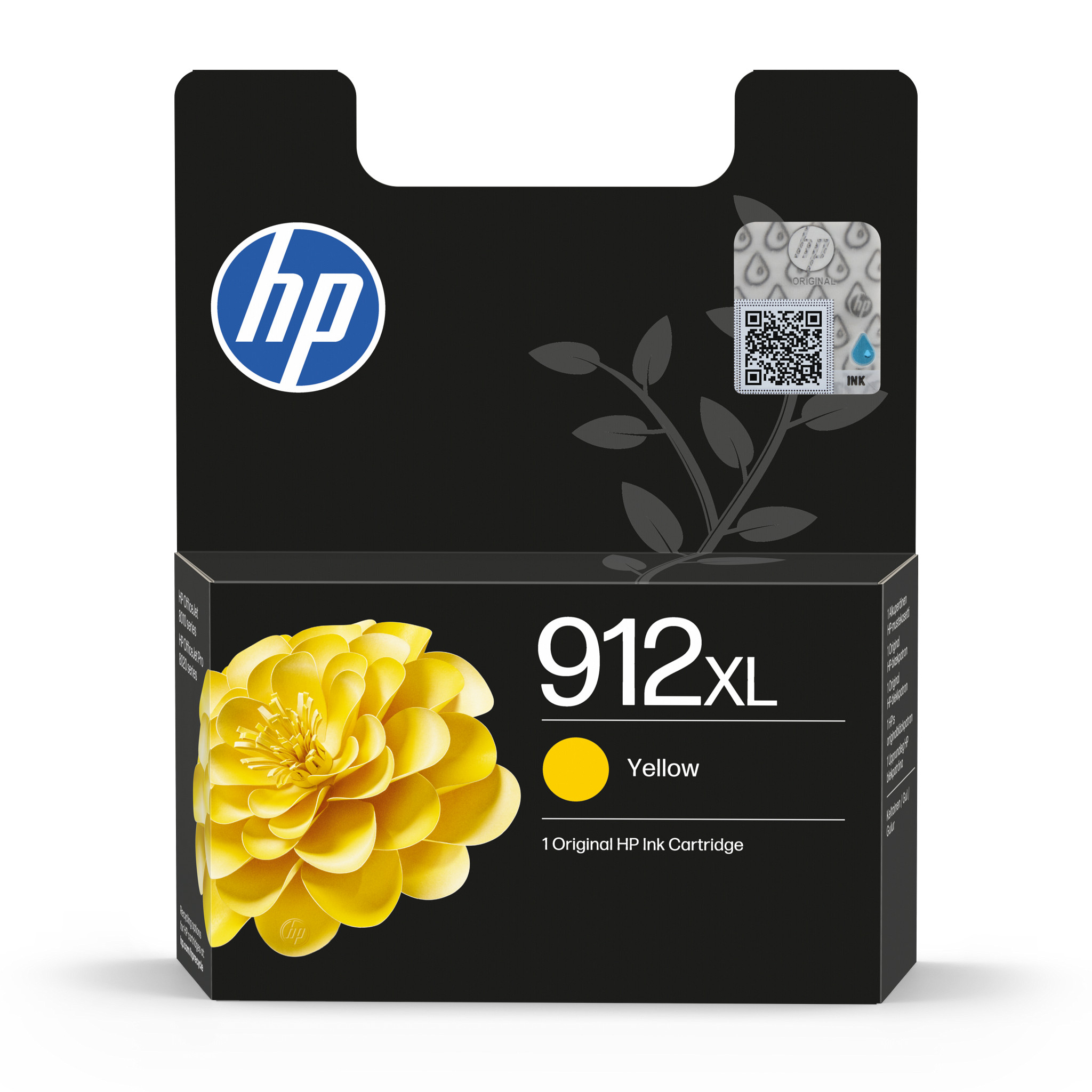 HP 912XL høykapasitets gul, original blekkpatron