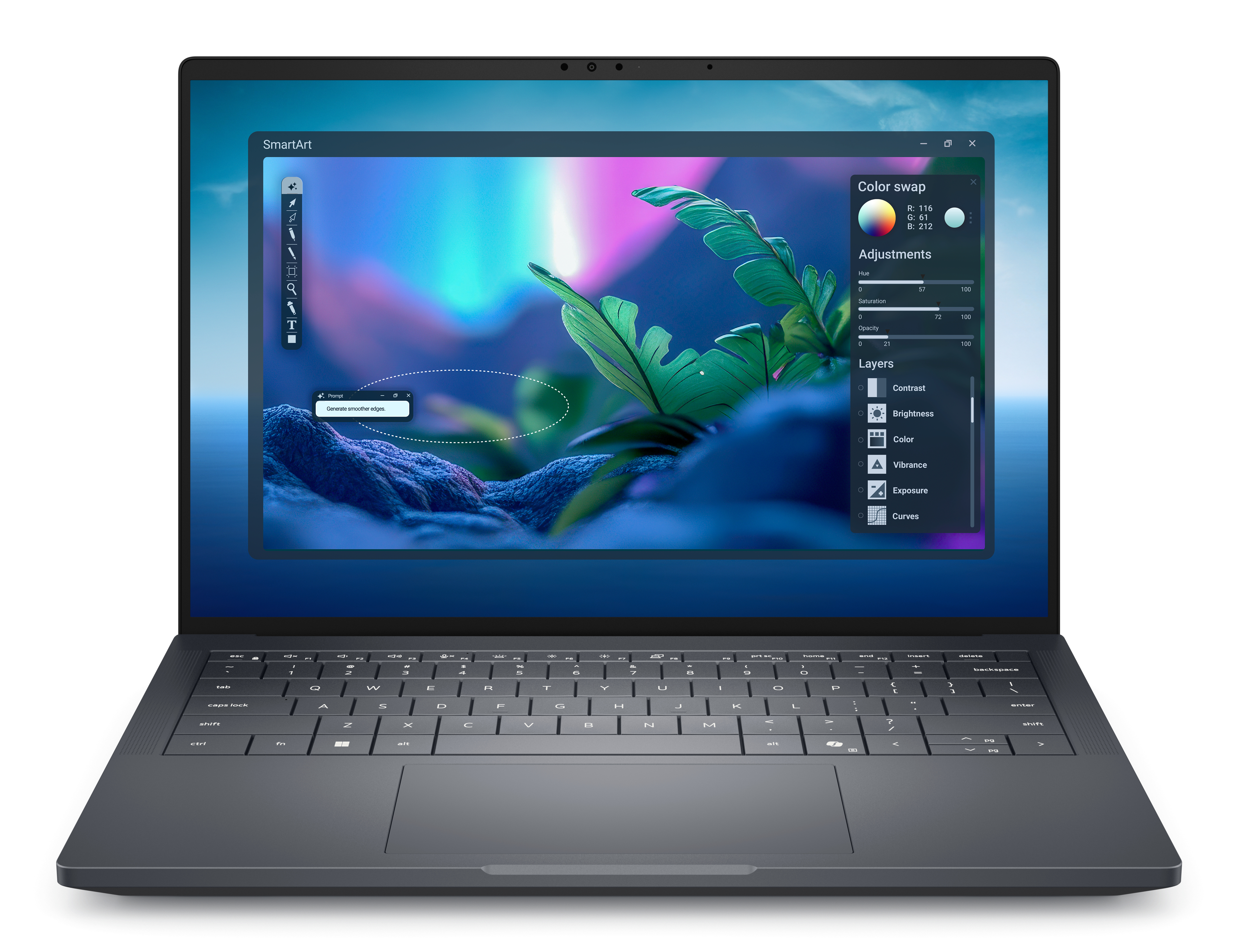 DELL Pro Max 14 Premium MA14250 Intel Core Ultra 7 265H Laptop 35,6 cm (14") Full HD+ 32 GB LPDDR5x-SDRAM 1 TB SSD NVIDIA RTX PRO 2000 Blackwell Wi-Fi 7 (802.11be) Windows 11 Pro Nordisk Svart