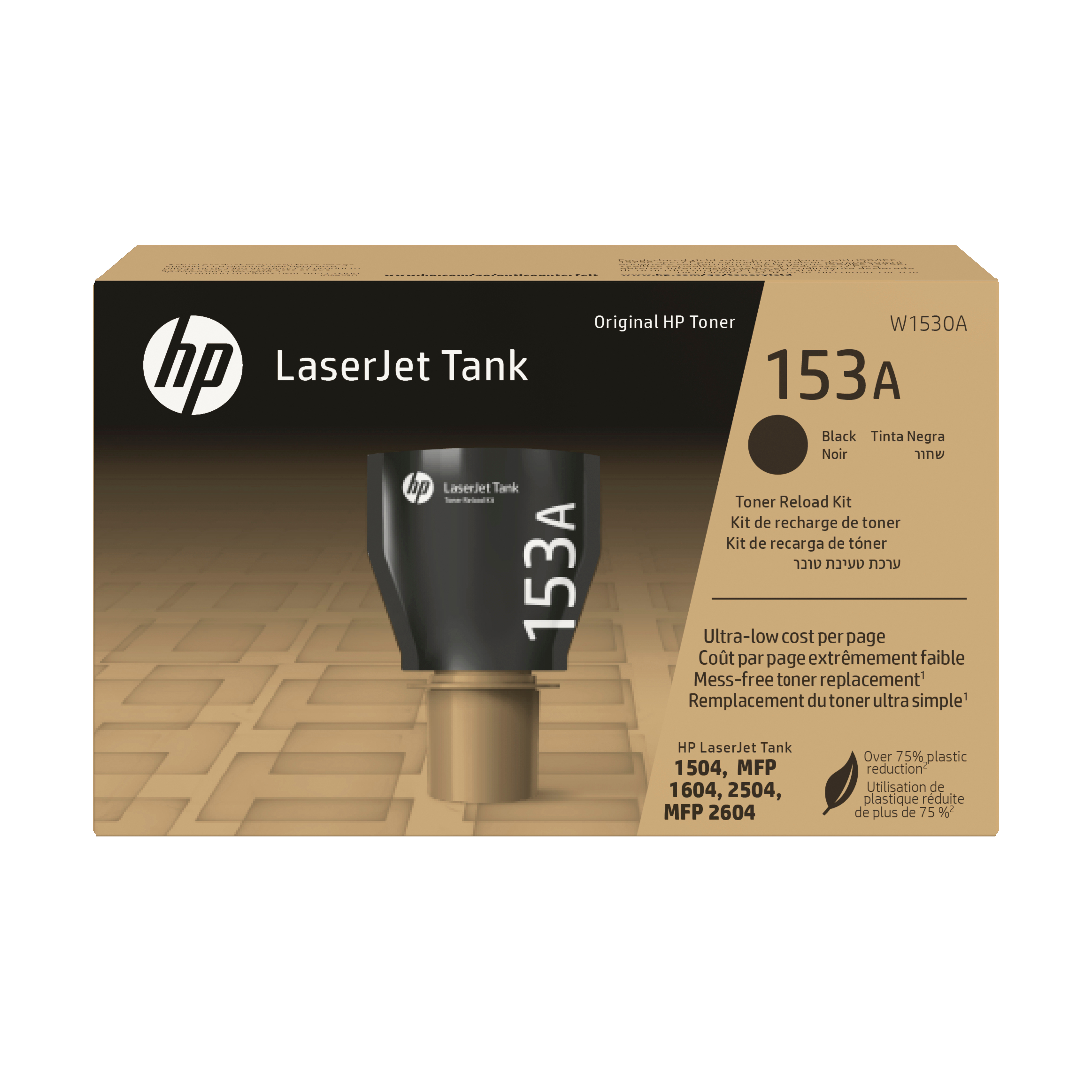 HP 153A svart original LaserJet Tank-tonerpåfyllingssett