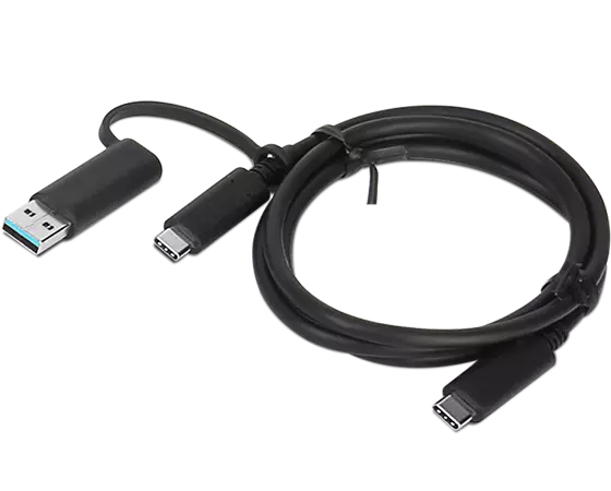 Lenovo 4X90U90618 USB-kabel USB 3.2 Gen 1 (3.1 Gen 1) 1 m USB A/USB C USB C Svart