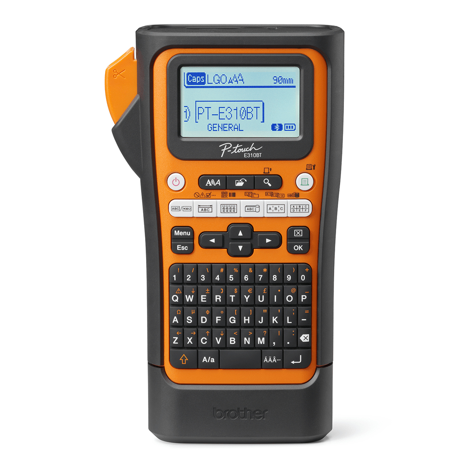 Brother PT-E310BTVP etikettskriver Trermisk overføring 180 x 180 DPI 20 mm/sek Ledning & Trådløs HSE/TZe Bluetooth QWERTY