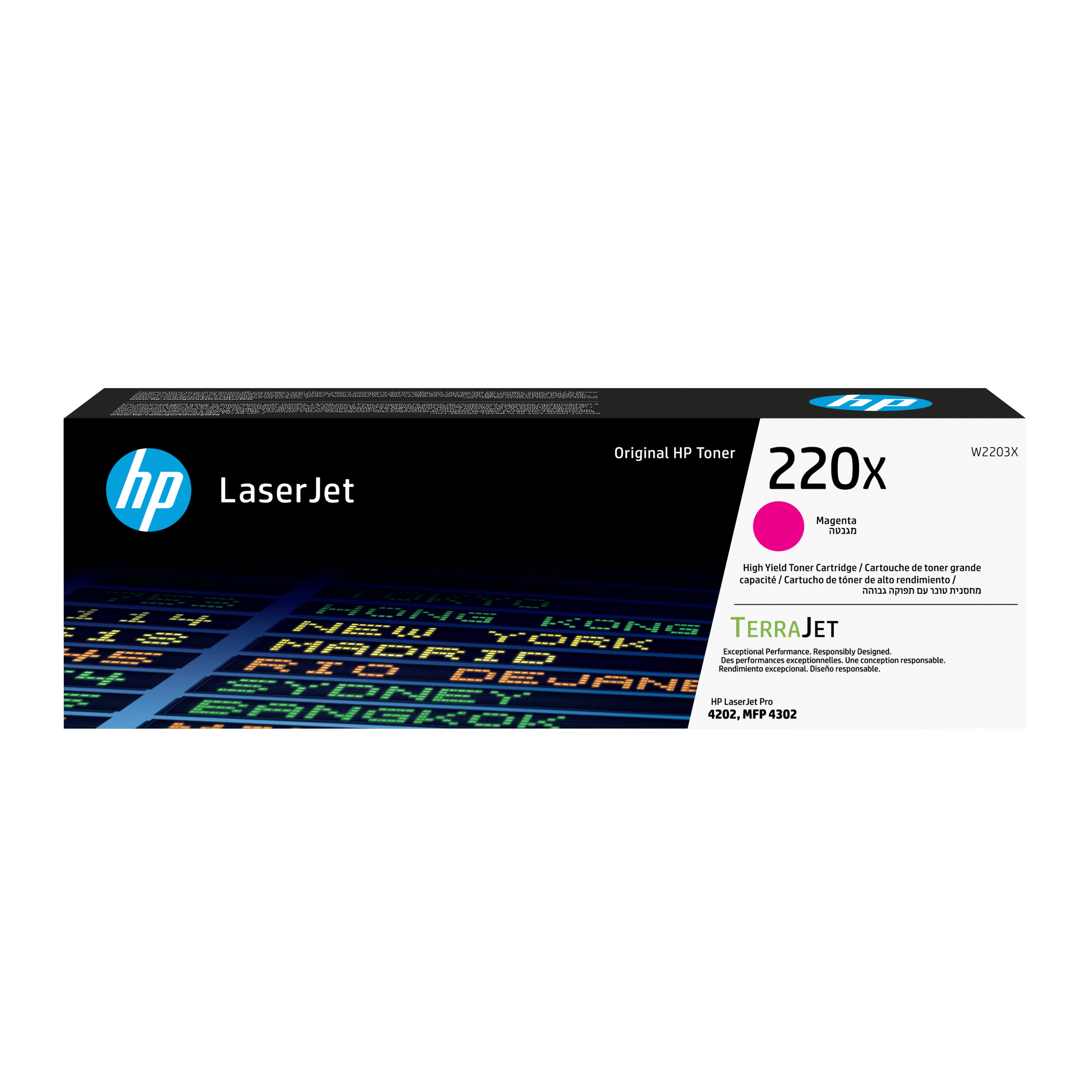 HP 220X magenta original LaserJet-tonerkassett