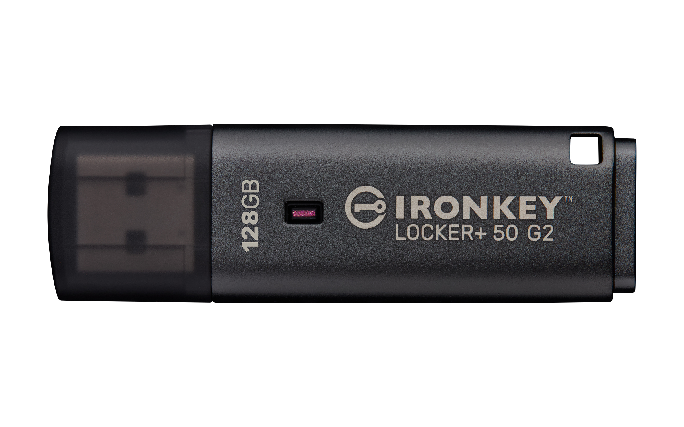 Kingston Technology IronKey Locker+ 50 G2 USB-minnepenn 128 GB USB Type-A 3.2 Gen 1 (3.1 Gen 1) Svart