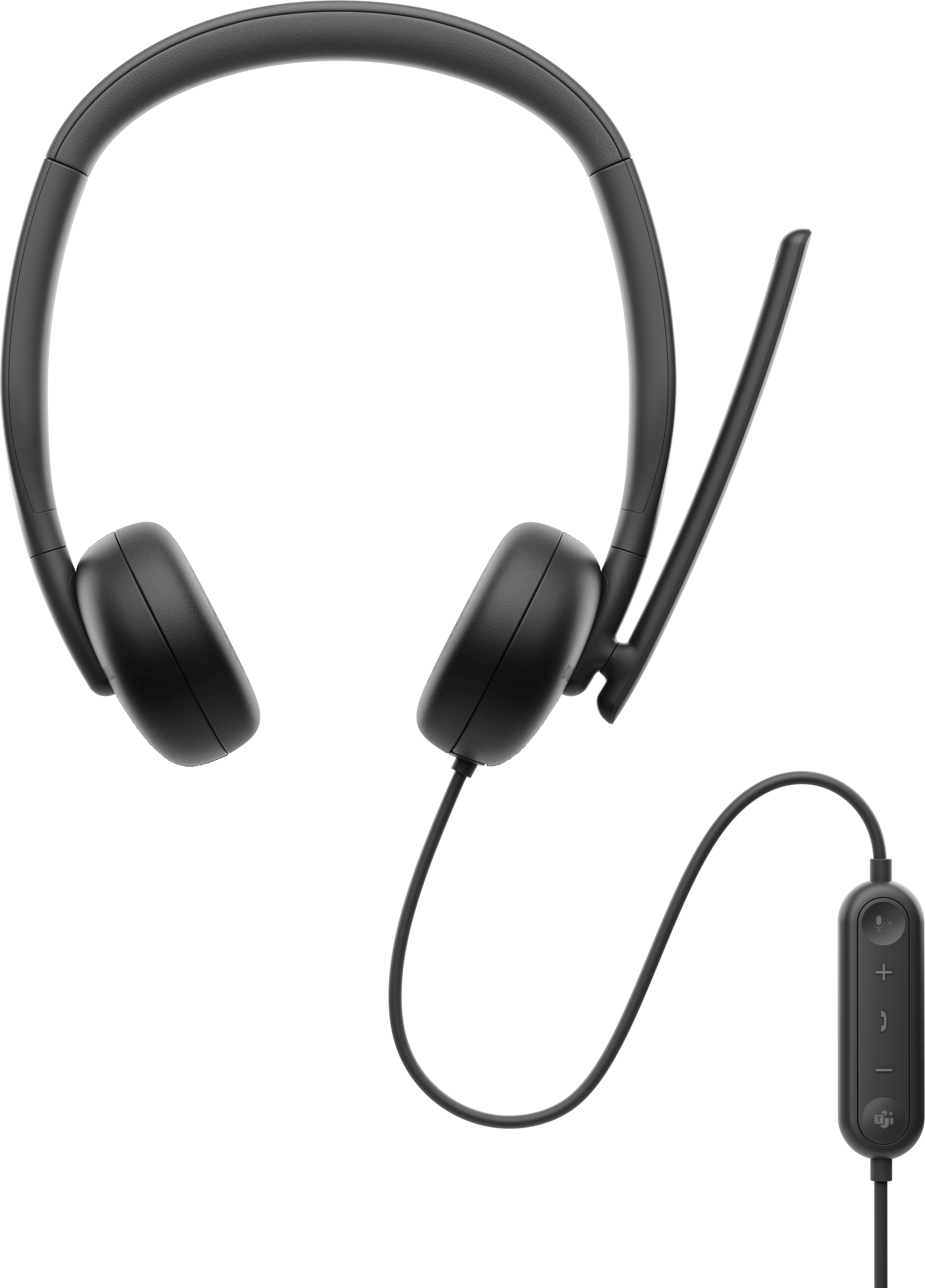 DELL WH3024 Hodesett Koblet med ledninger (ikke trådløs) Hodebånd Kontor/kundesenter USB Type-C Svart