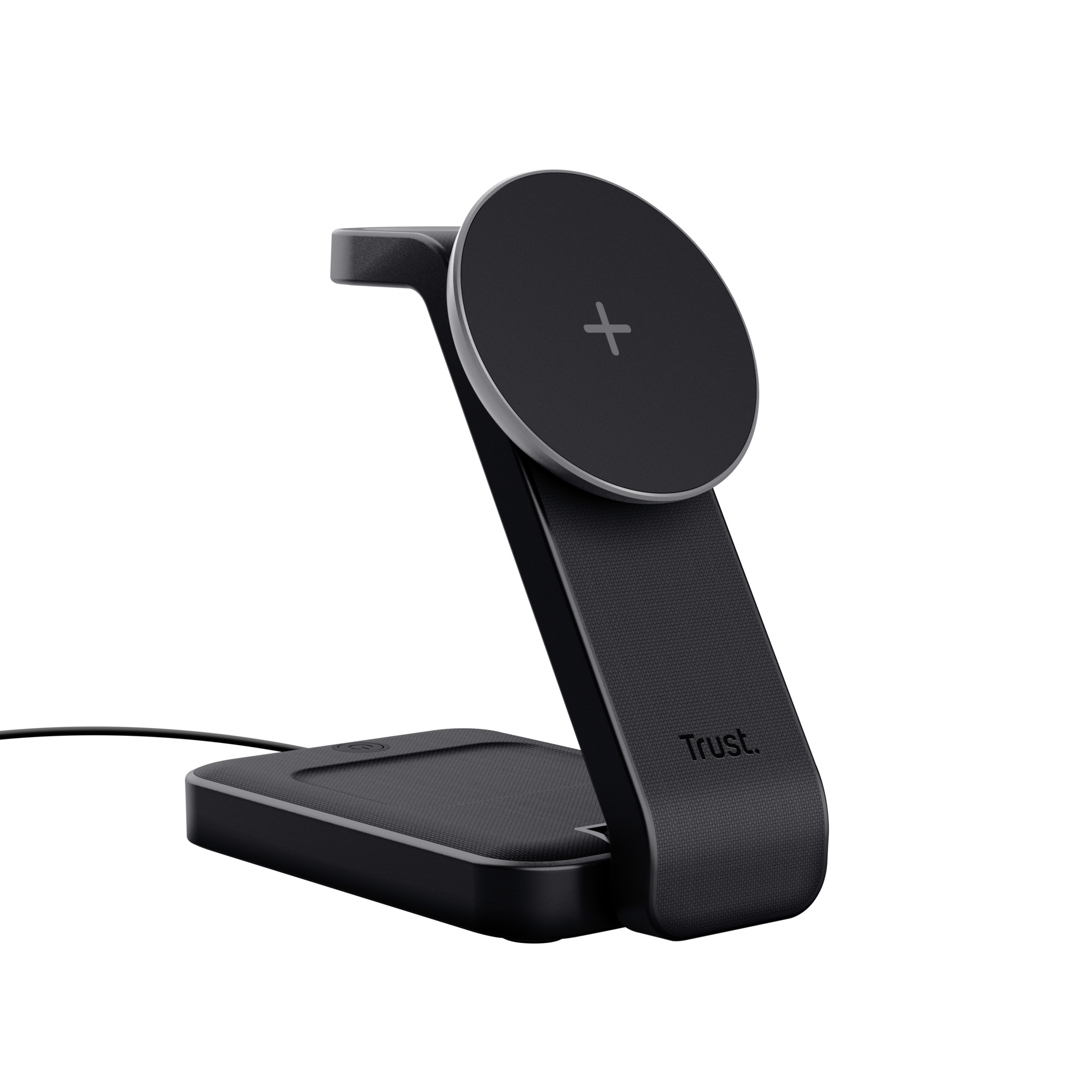 Trust Viro Hodetelefoner, Hodesett, Smarttelefon, Smartklokke Svart USB Trådløs lading