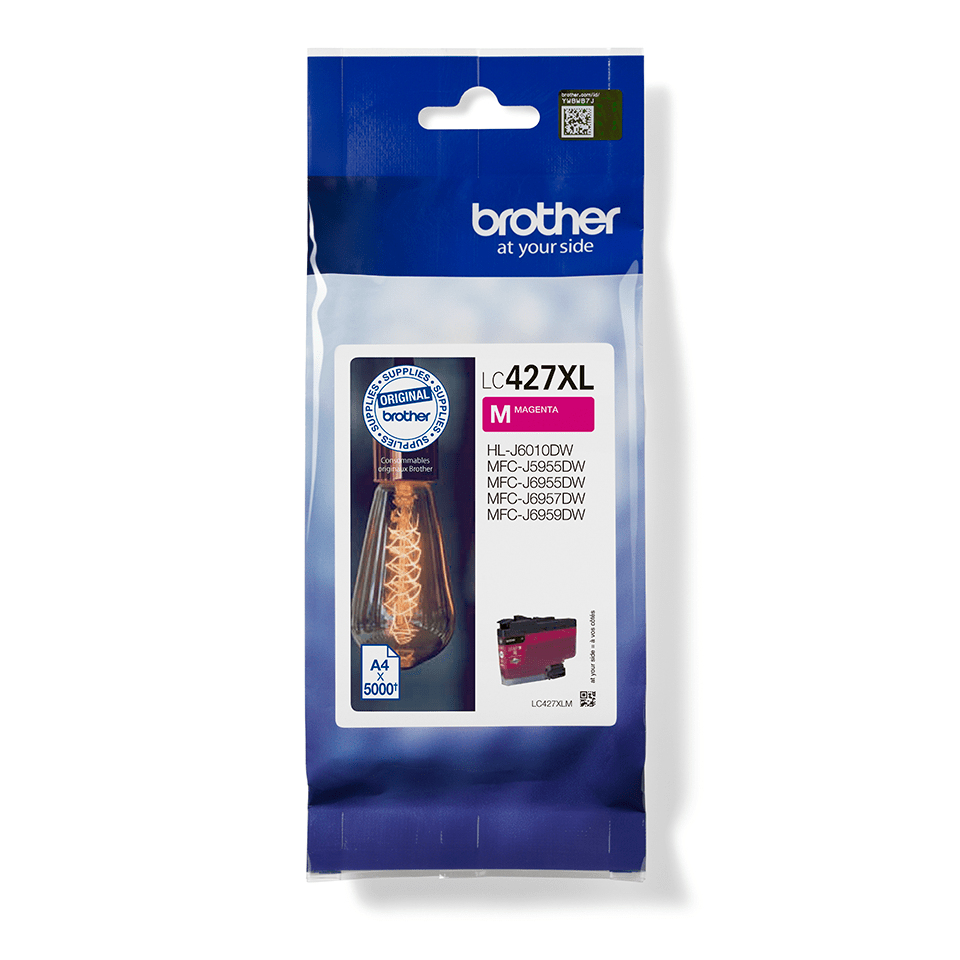 Brother LC427XLM blekkpatron 1 stykker Original Høyt (XL) utbytte Fiolblå