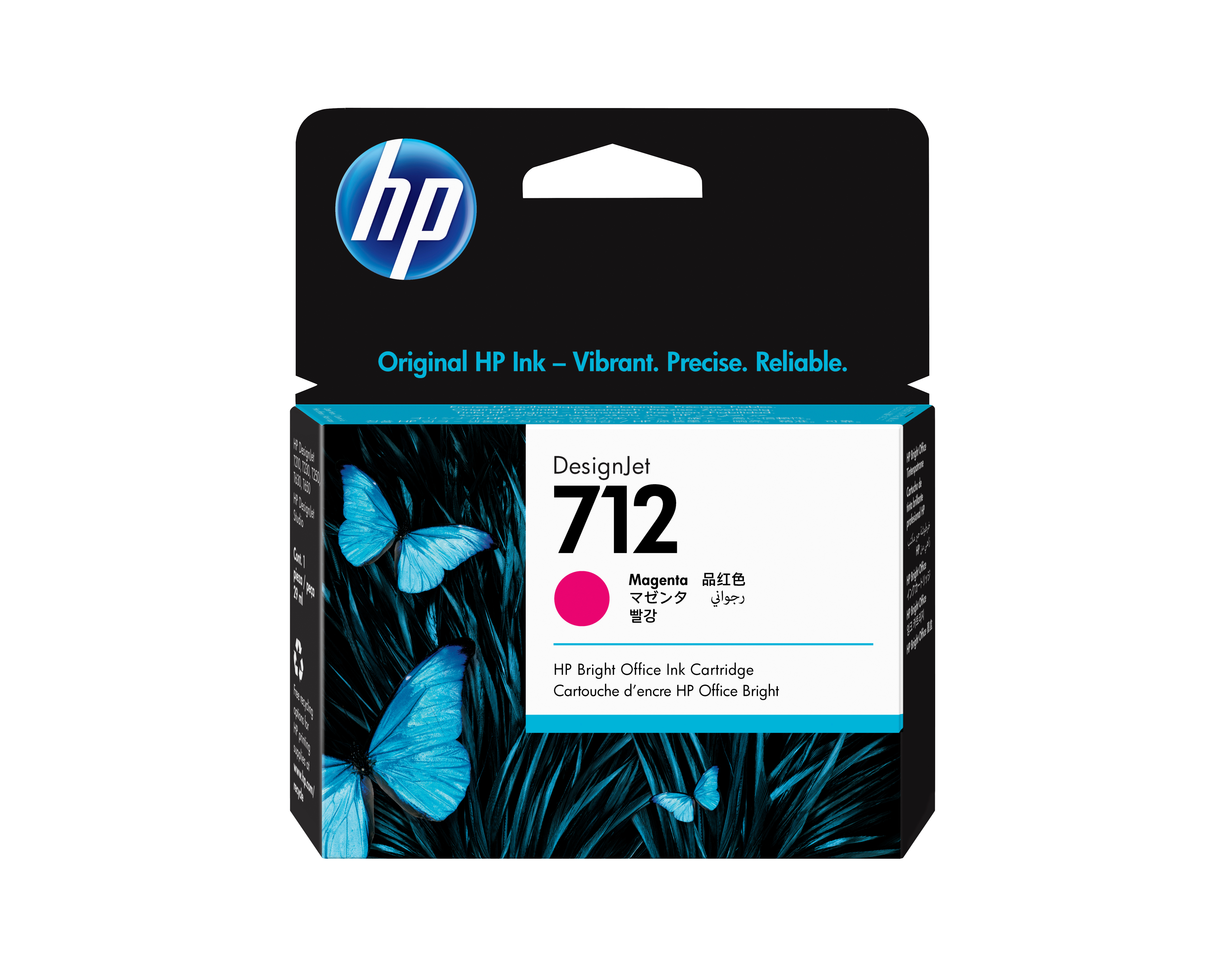 HP 712 magenta DesignJet-blekkpatron, 29 ml