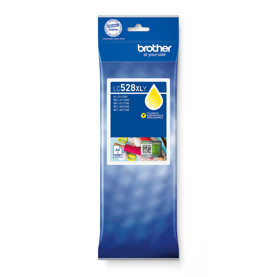 Brother LC528XLY Yellow Ink Cartridge blekkpatron 1 stykker Original Ultra høy avkastning Gult