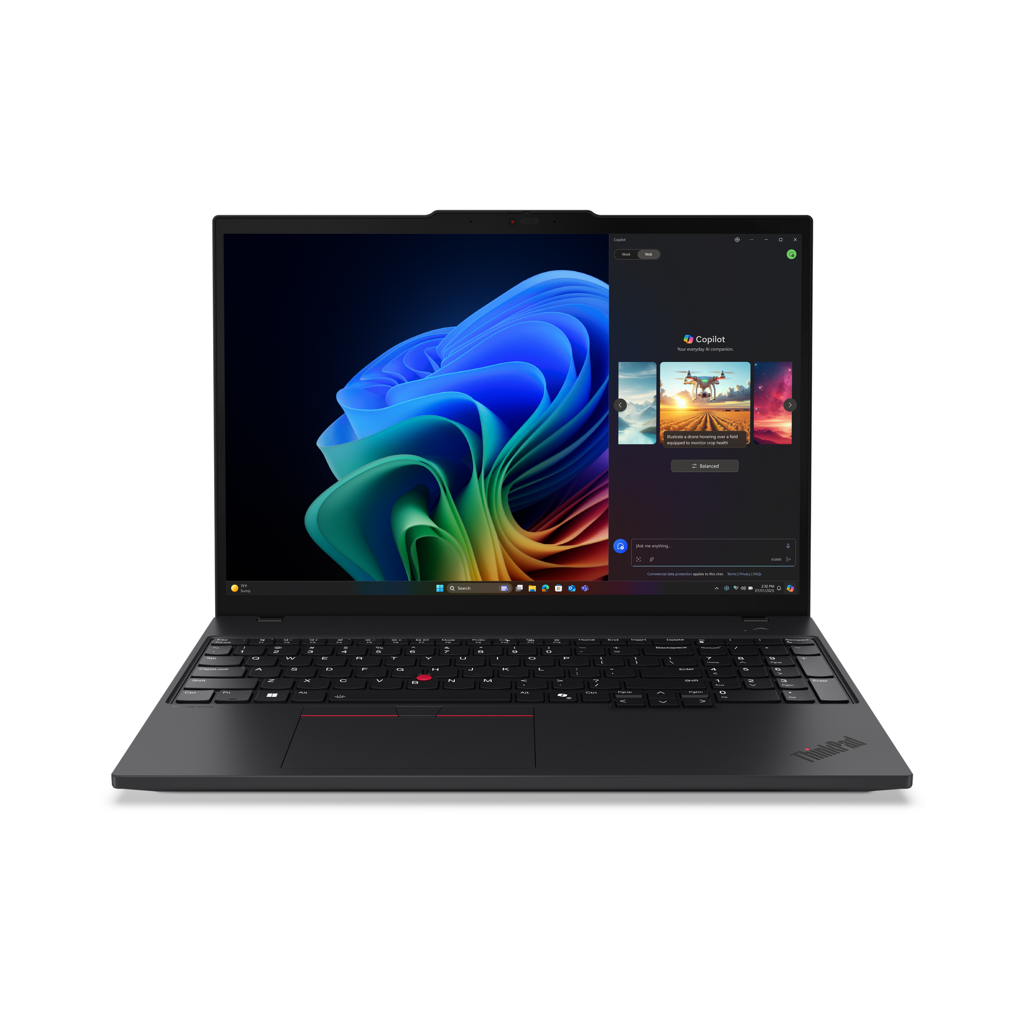 Lenovo ThinkPad T16 Gen 4 (AMD) Copilot+ PC AMD Ryzen AI 5 340 Laptop 40,6 cm (16") WUXGA 32 GB DDR5-SDRAM 512 GB SSD Wi-Fi 7 (802.11be) Windows 11 Pro Nordisk Svart