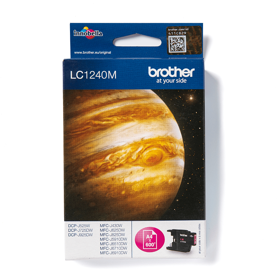 Brother LC1240M blekkpatron 1 stykker Original Fiolblå