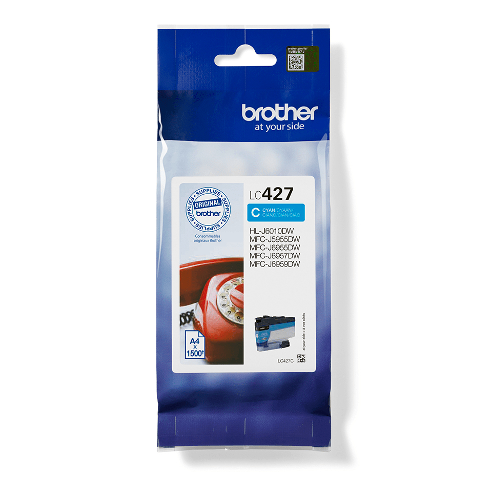 Brother LC427C blekkpatron 1 stykker Original Standard utskriftsproduksjon Cyan