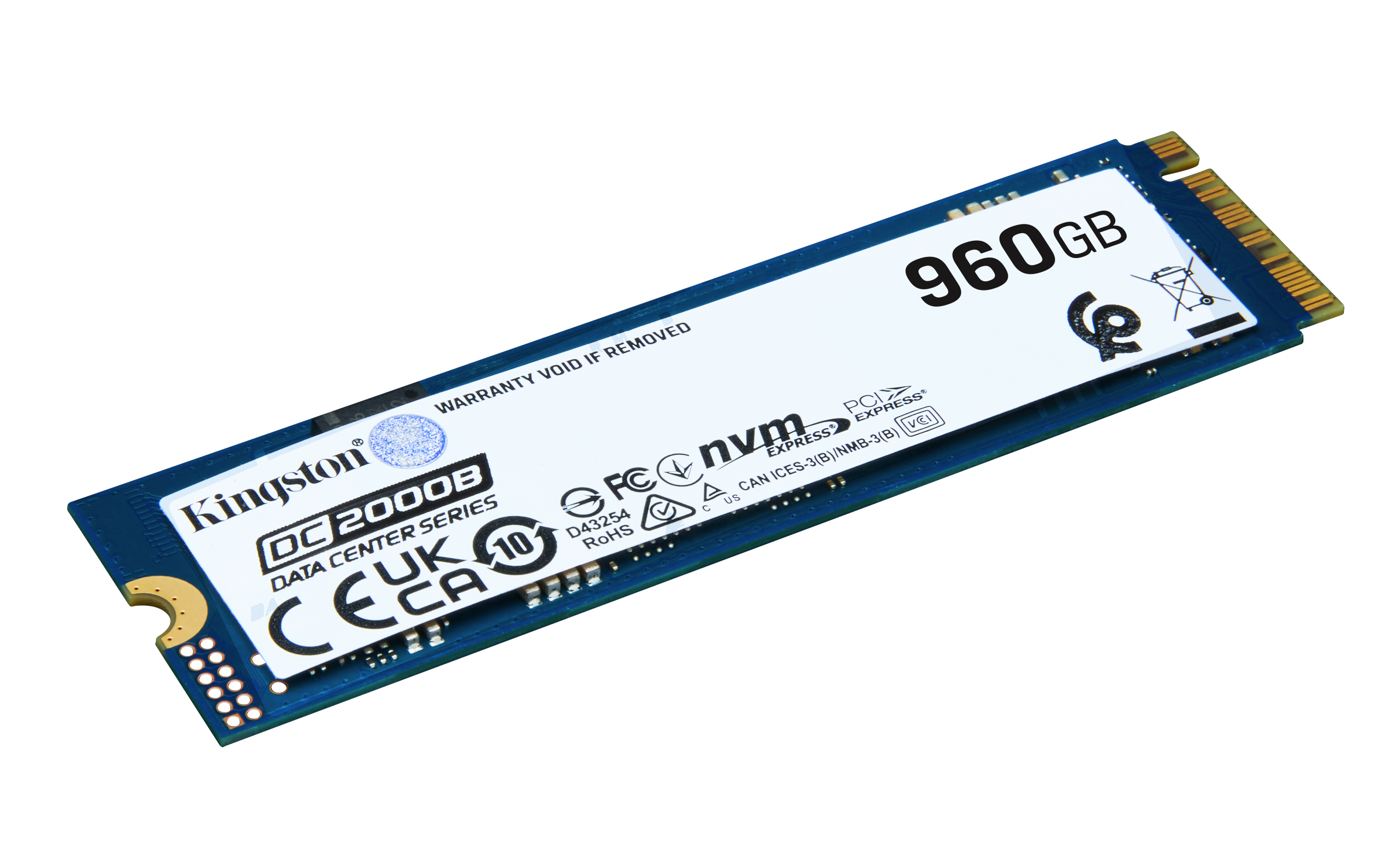 Kingston Technology DC2000B 960 GB M.2 PCI Express 4.0 NVMe 3D TLC