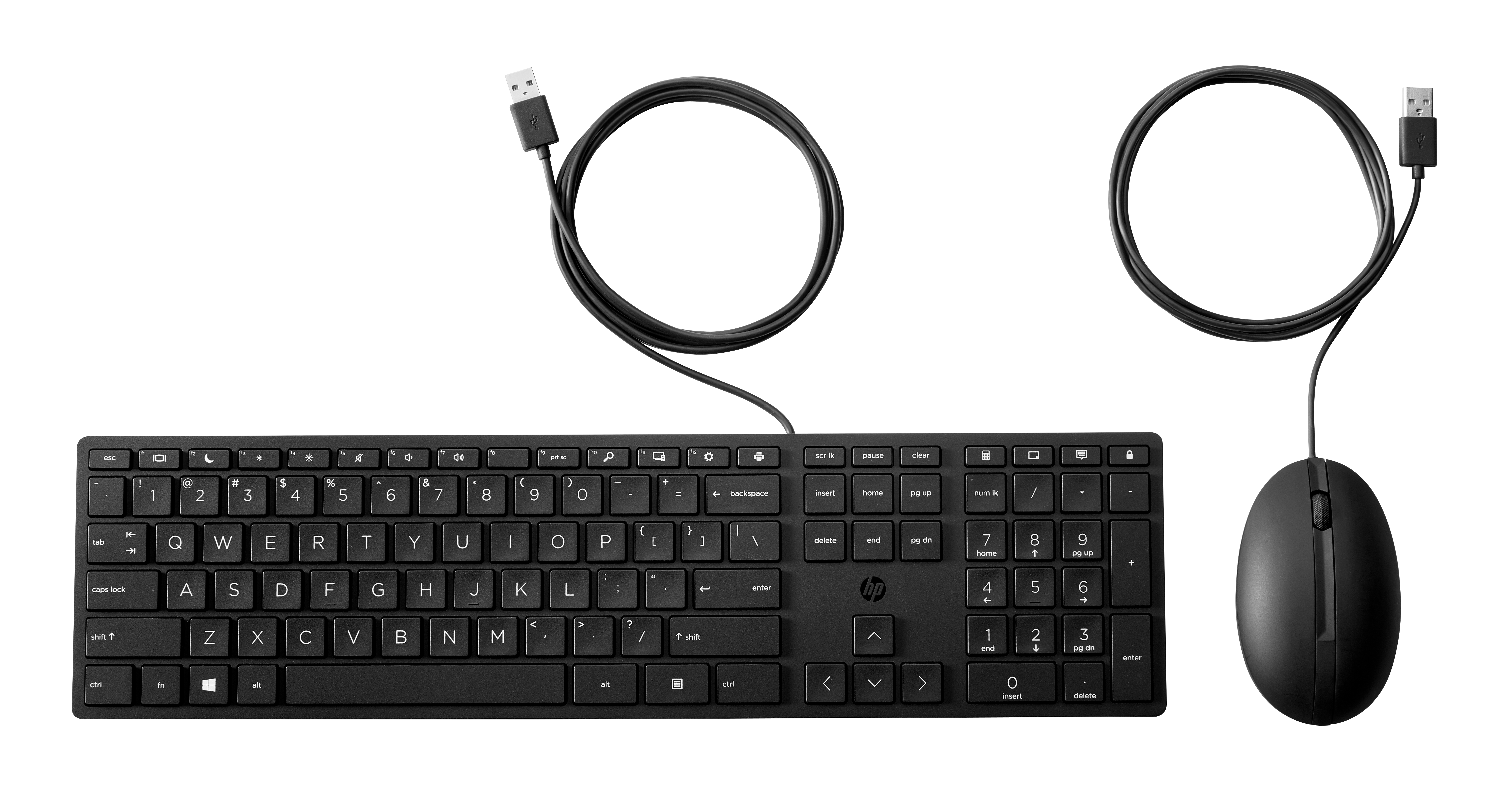 HP kablet stasjonær 320MK-mus og -tastatur
