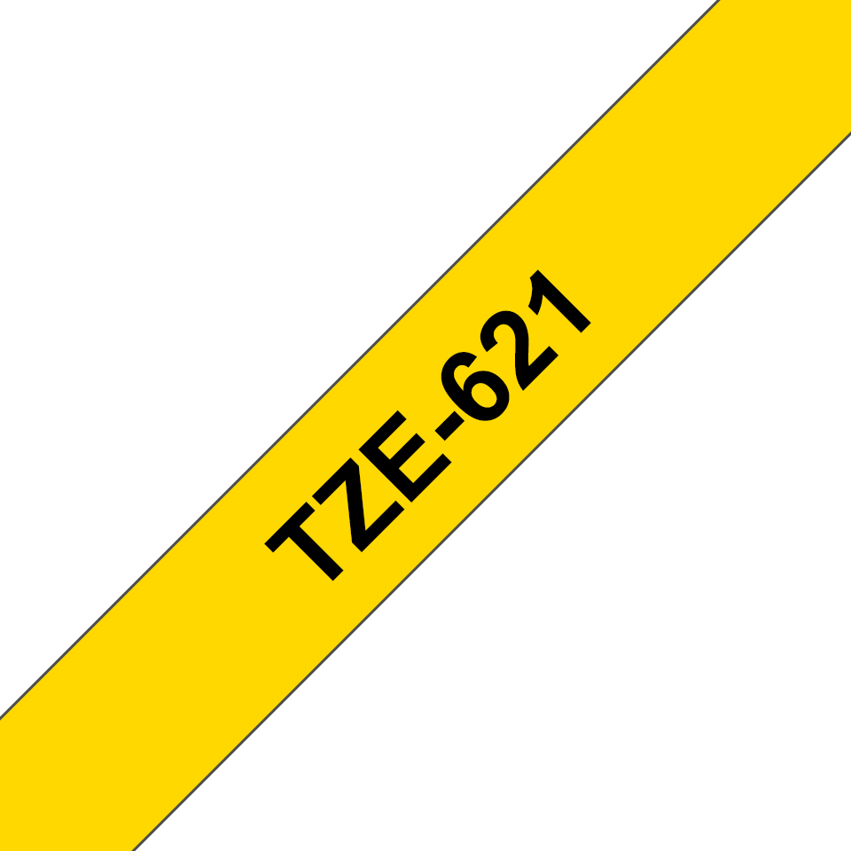 Brother TZE-621 etikettlagingsbånd Svart på gult