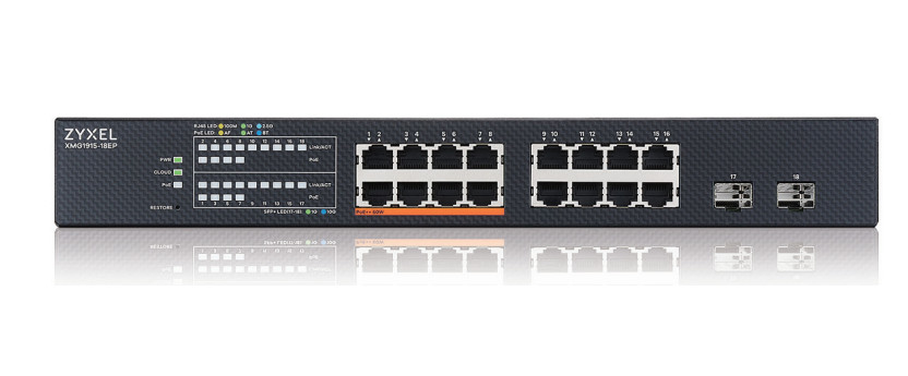 Zyxel XMG1915-18EP Håndtert L2 2.5G Ethernet (100/1000/2500) Strøm over Ethernet (PoE)