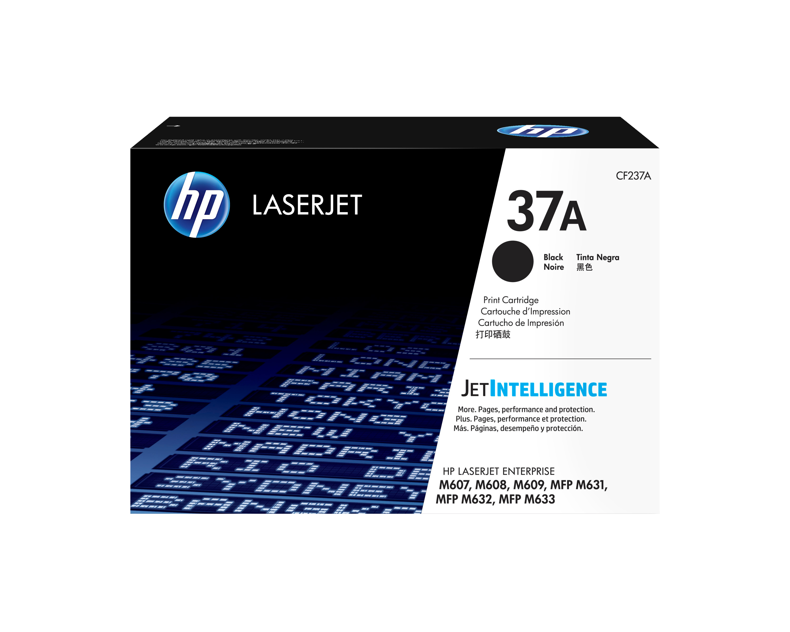 HP 37A svart original LaserJet-tonerkassett