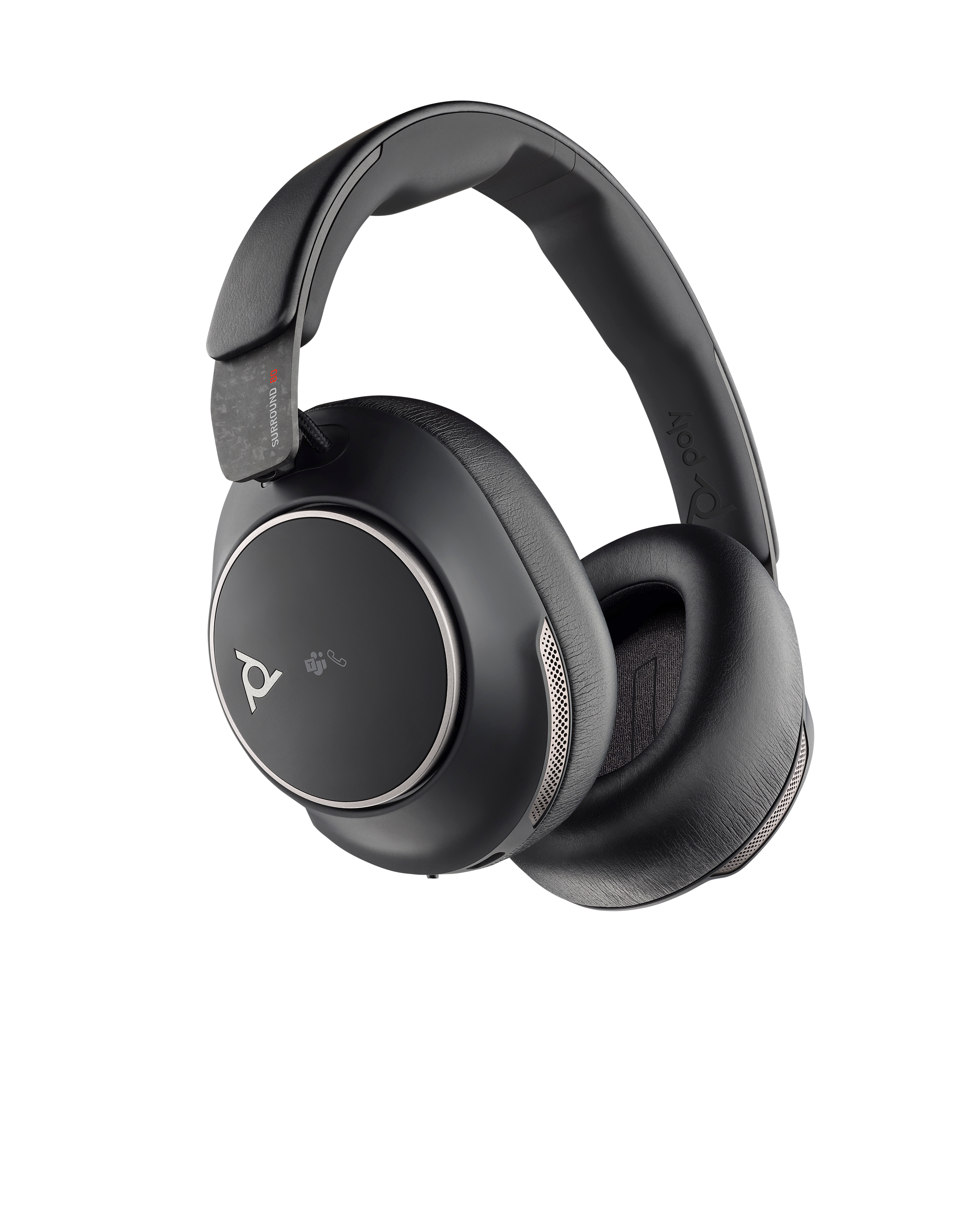 HP Poly Voyager Surround 80 UC Microsoft Teams-sertifisert USB-C-hodesett + USB-C/A-adapter