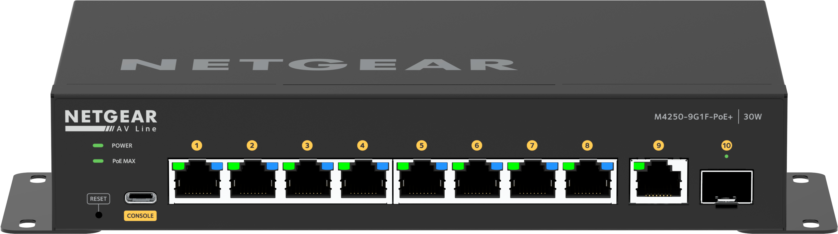 NETGEAR GSM4210PD Håndtert L2/L3 Gigabit Ethernet (10/100/1000) Strøm over Ethernet (PoE) Svart