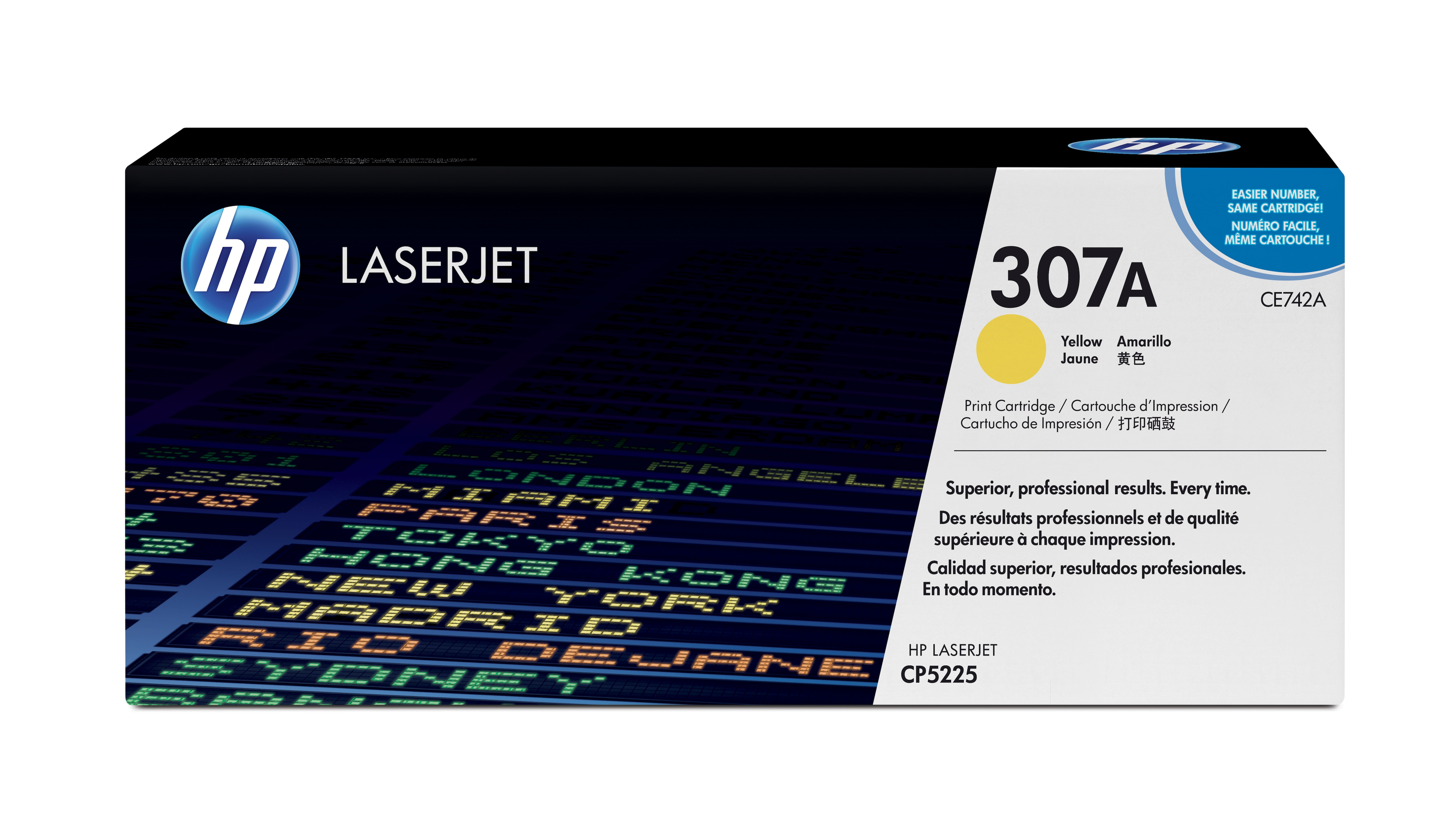HP 307A gul original LaserJet-tonerkassett