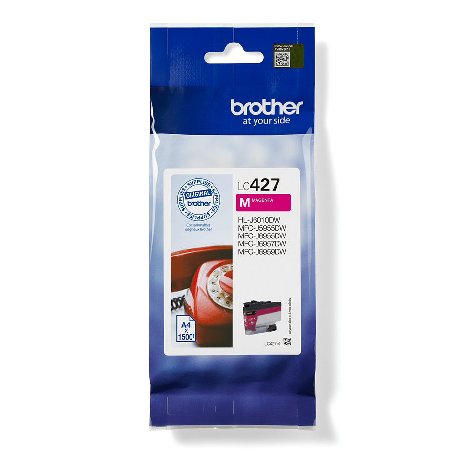 Brother LC-427M blekkpatron 1 stykker Original Standard utskriftsproduksjon Fiolblå