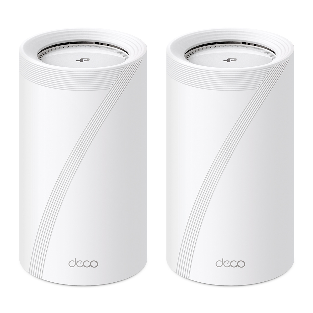 TP-Link Deco BE85 (2-Pack) Tre-båndsfrekvens (2,4 GHz / 5 GHz / 6 GHz) Wi-Fi 7 (802.11be) Hvit 4 Innvendig lys