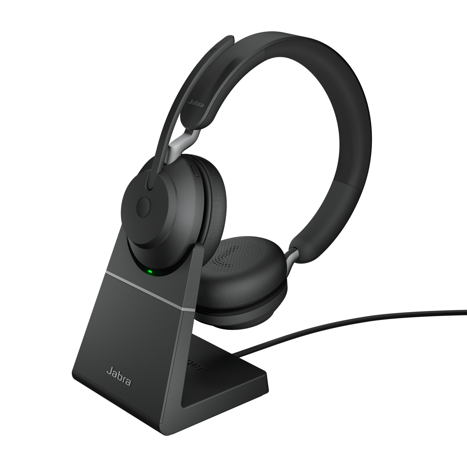Jabra Evolve2 65 Hodesett Trådløs Hodebånd Kontor/kundesenter USB Type-A Bluetooth Ladestasjon Svart