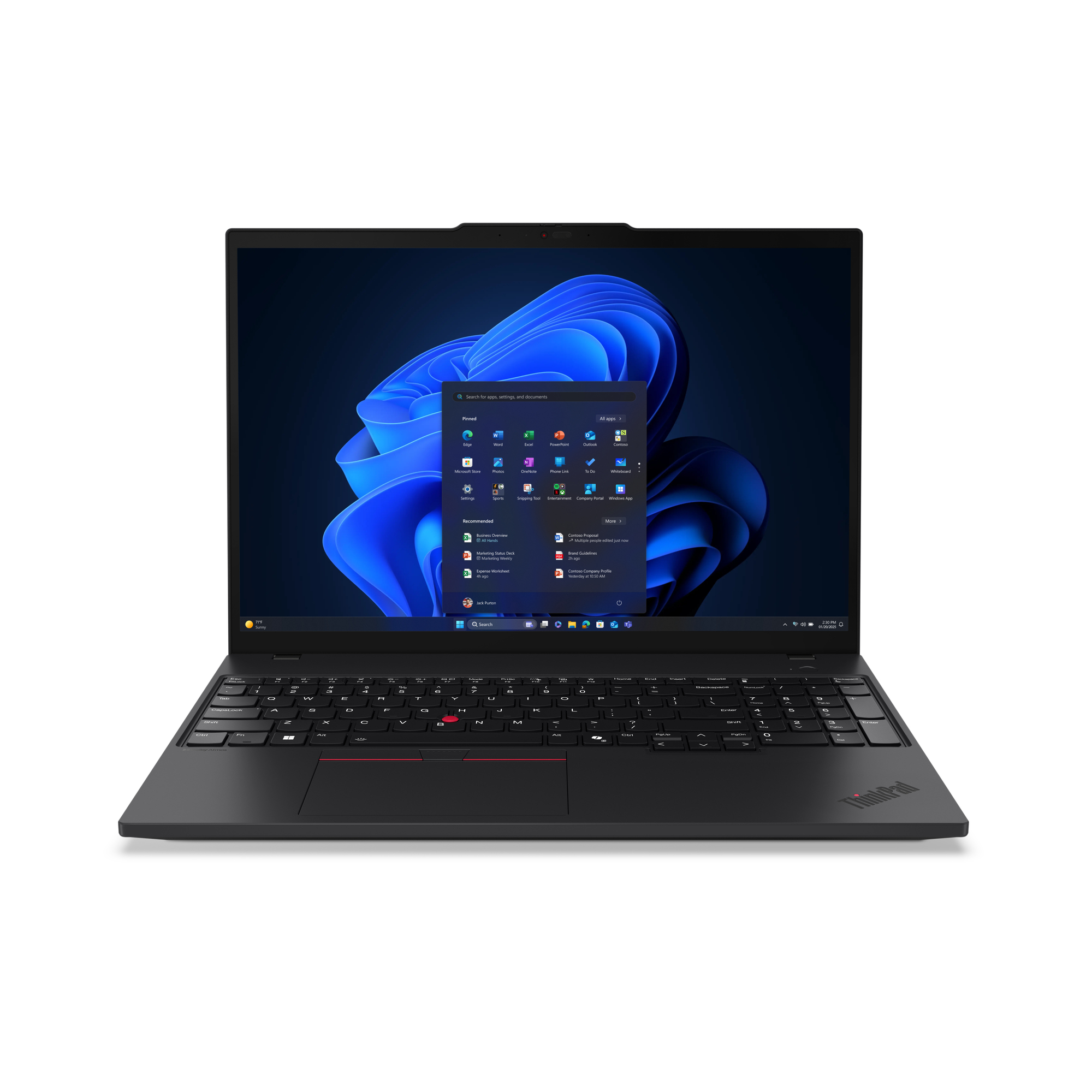 Lenovo ThinkPad T16 Gen 4 (Intel) Intel Core Ultra 7 255U Laptop 40,6 cm (16") WUXGA 32 GB DDR5-SDRAM 1 TB SSD Wi-Fi 6E (802.11ax) Windows 11 Pro Svart Nordisk