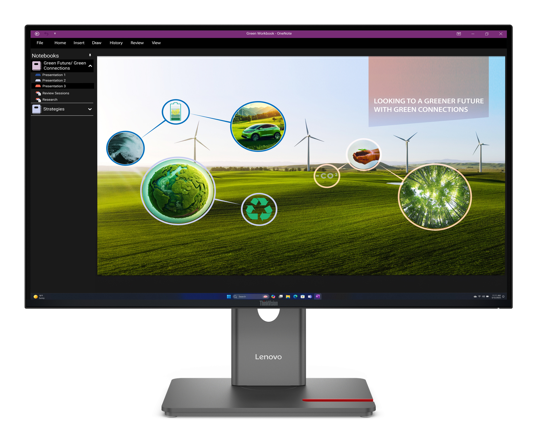Lenovo ThinkVision P27Q-40 PC-skjerm 68,6 cm (27") 2560 x 1440 piksler Quad HD LED Svart