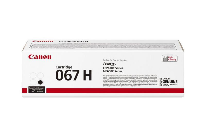 Canon 067H tonerpatron 1 stykker Original Svart