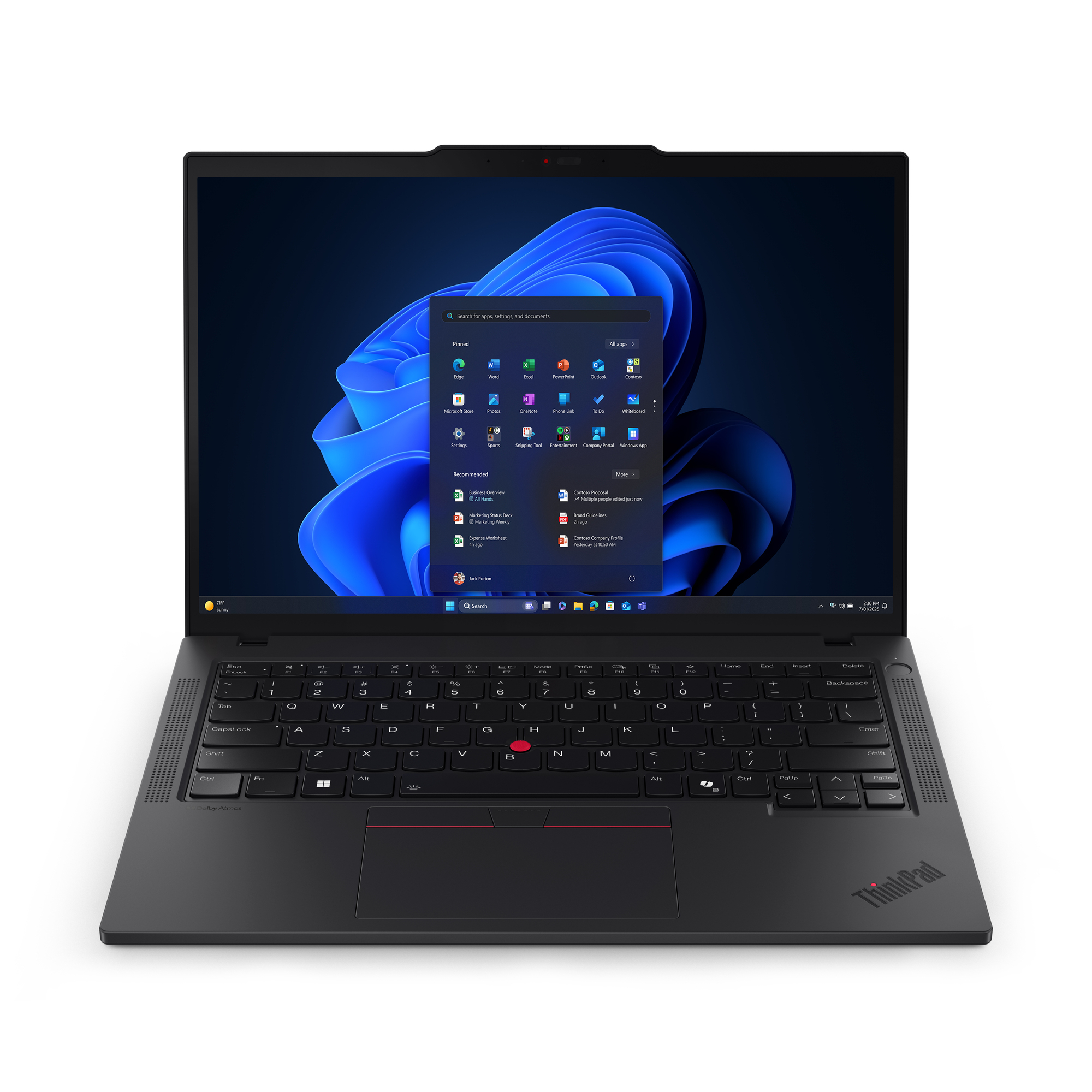 Lenovo ThinkPad T14 Gen 6 (Intel) Copilot+ PC Intel Core Ultra 7 258V Laptop 35,6 cm (14") WUXGA 32 GB LPDDR5x-SDRAM 512 GB SSD Wi-Fi 7 (802.11be) Windows 11 Pro Nordisk Svart