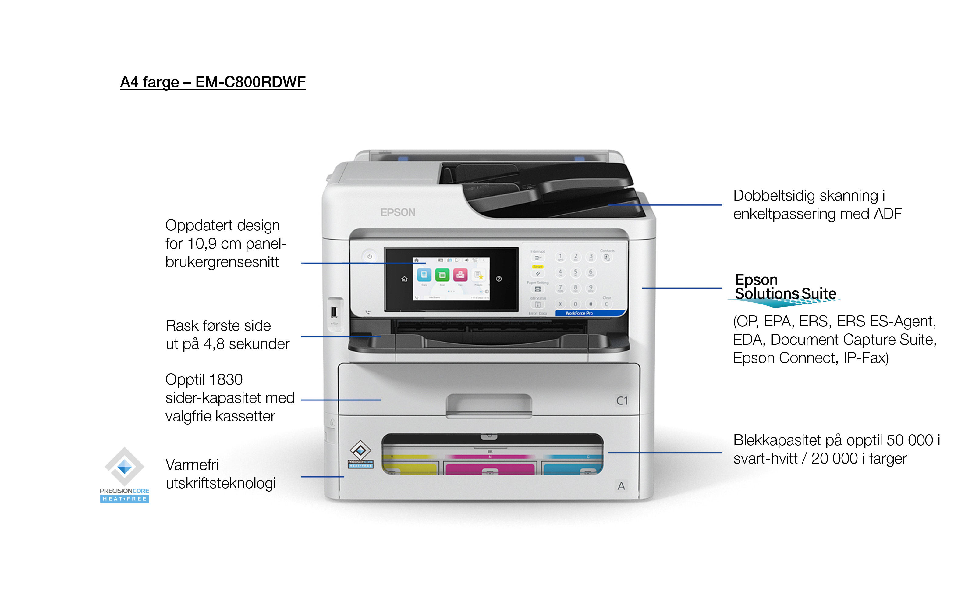 Epson WorkForce Pro EM-C800RDWF