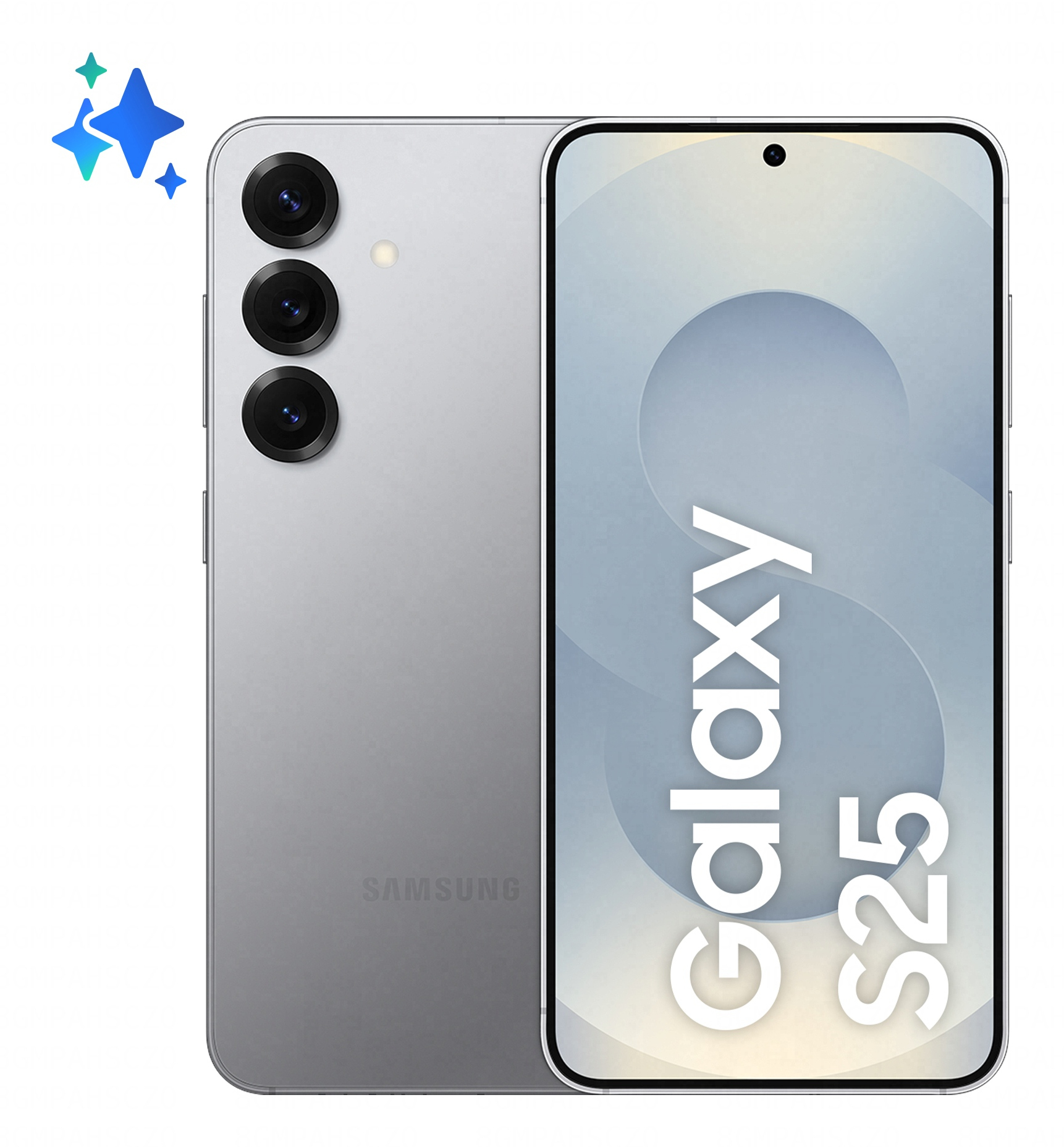 Samsung Galaxy S25 15,8 cm (6.2") Dobbel SIM Android 15 5G USB Type-C 12 GB 128 GB 4000 mAh Sølv
