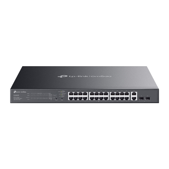 TP-Link Omada ES228GMP nettverkssvitsj Håndtert L2 Gigabit Ethernet (10/100/1000) Strøm over Ethernet (PoE) Svart