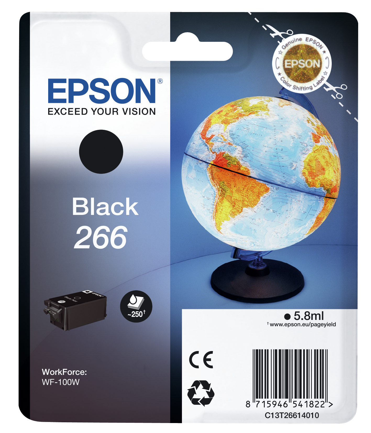 Epson Globe 266 Globus enkeltpakning svart blekk