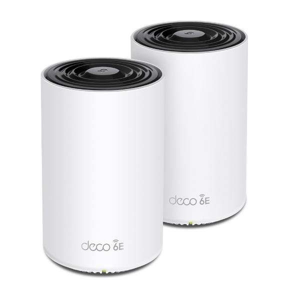 TP-Link Deco XE75 Tre-båndsfrekvens (2,4 GHz / 5 GHz / 6 GHz) Wi-Fi 6E (802.11ax) Hvit 3 Innvendig lys