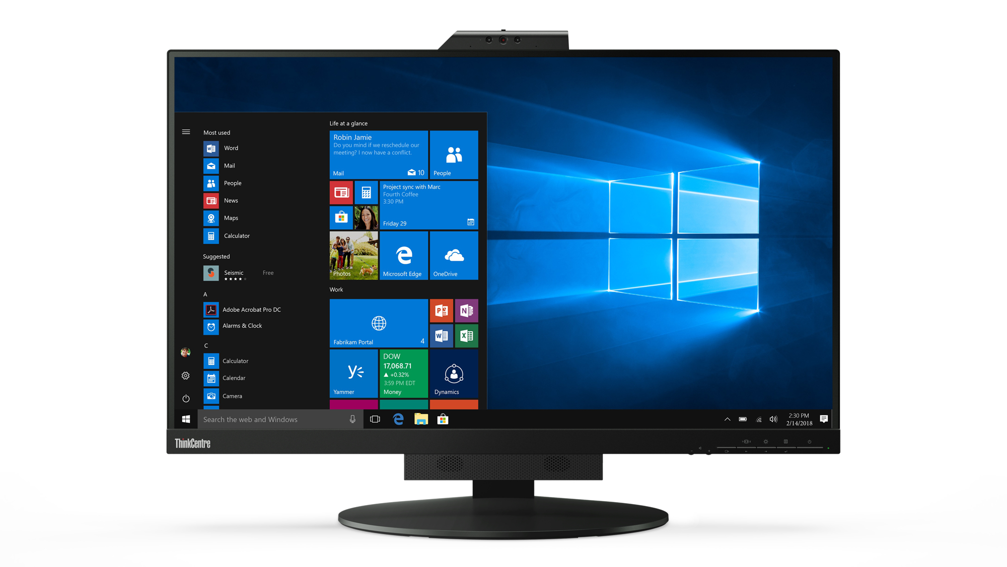 Lenovo ThinkCentre TIO27 PC-skjerm 68,6 cm (27") 2560 x 1440 piksler Quad HD LED Svart