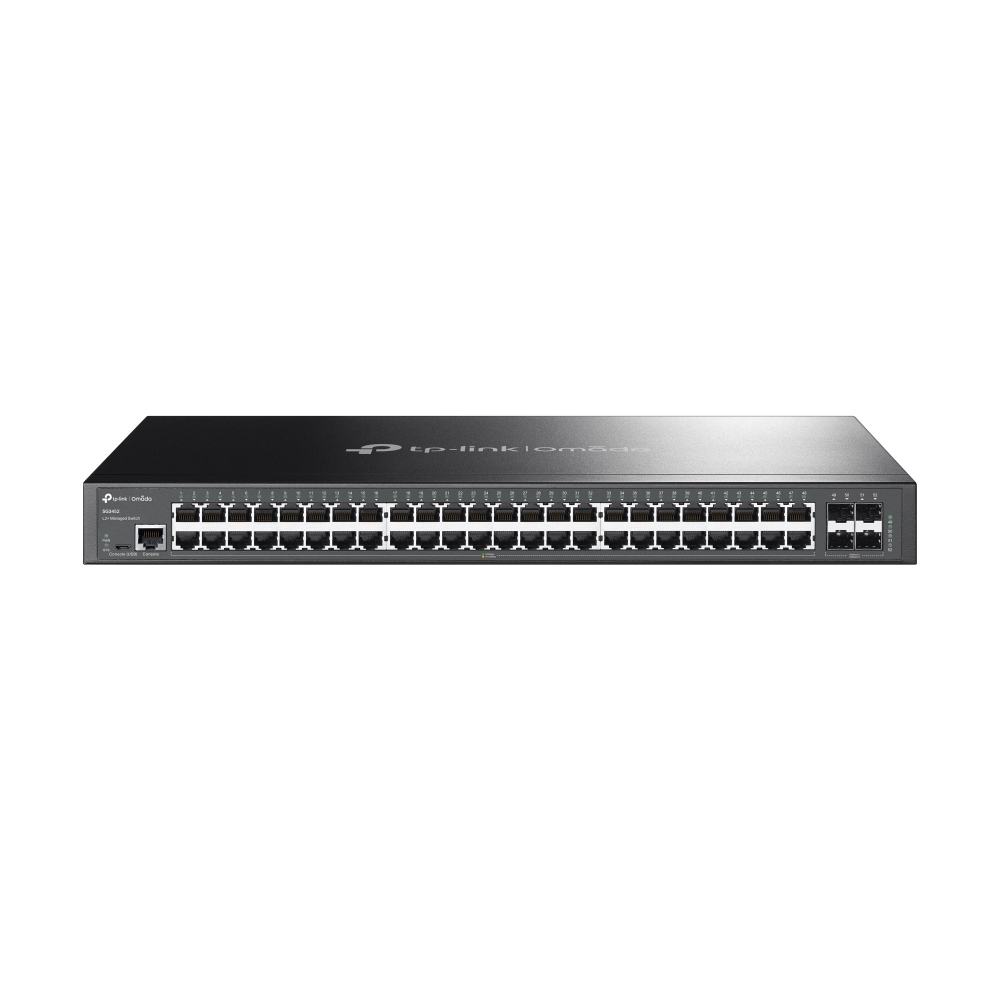 TP-Link Omada SG3452 nettverkssvitsj Håndtert L2+ Gigabit Ethernet (10/100/1000) 1U Svart