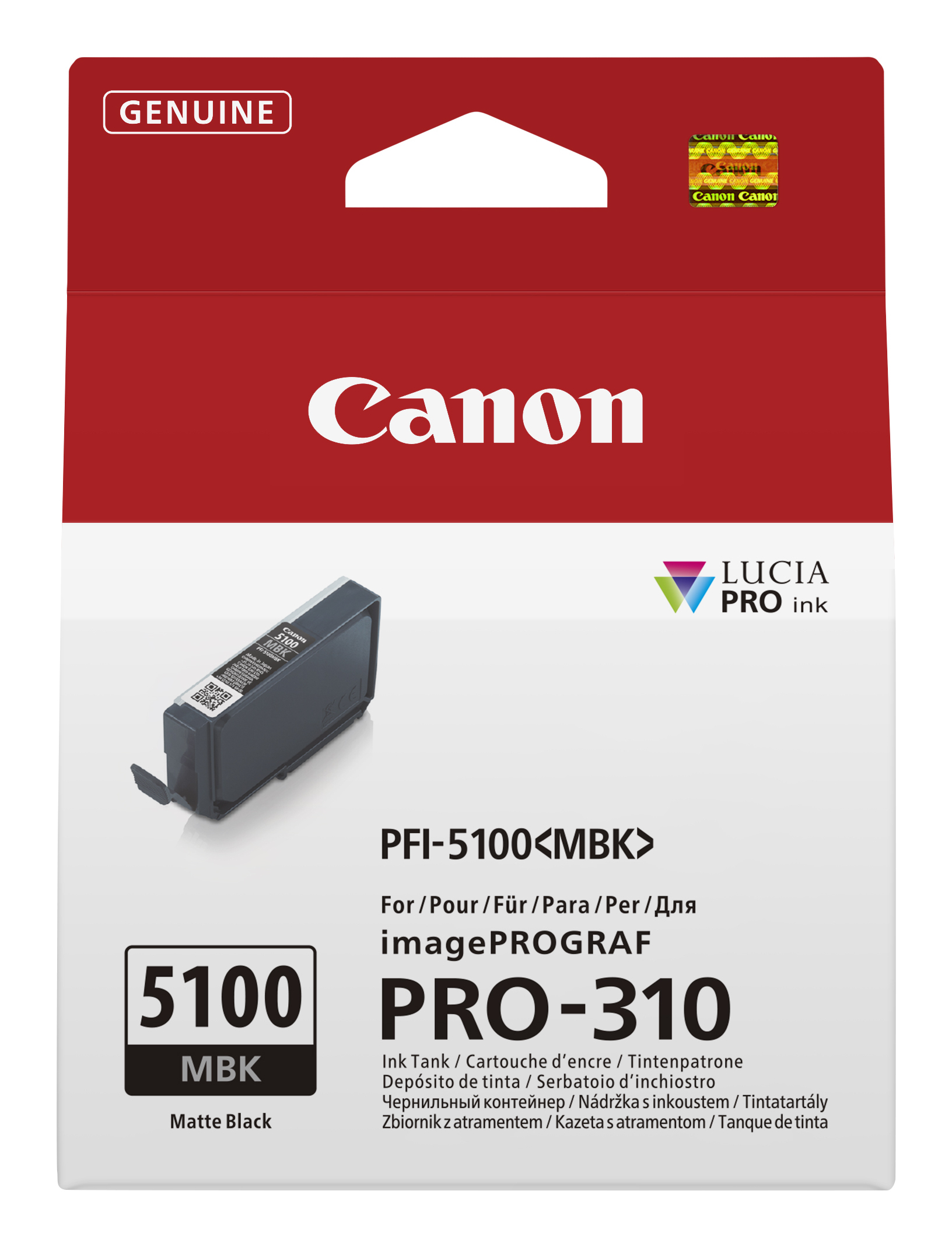 Canon PFI-5100 MBK blekkpatron 1 stykker Original Matt svart
