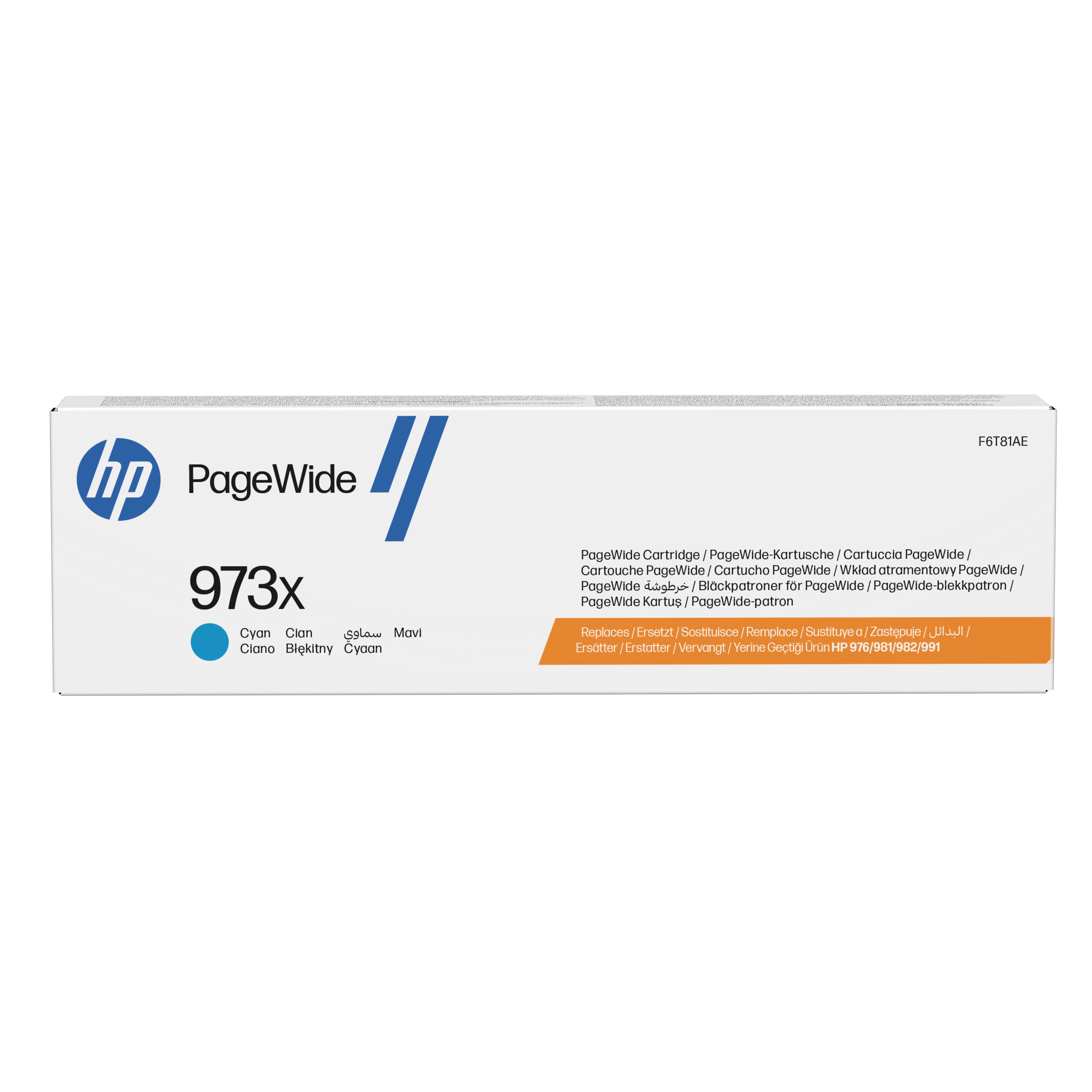 HP 973X høykapasitet cyan original PageWide-blekkpatron
