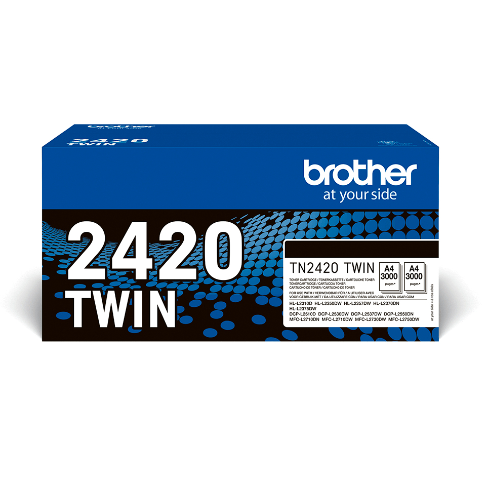 Brother TN-2420TWIN tonerpatron 2 stykker Original