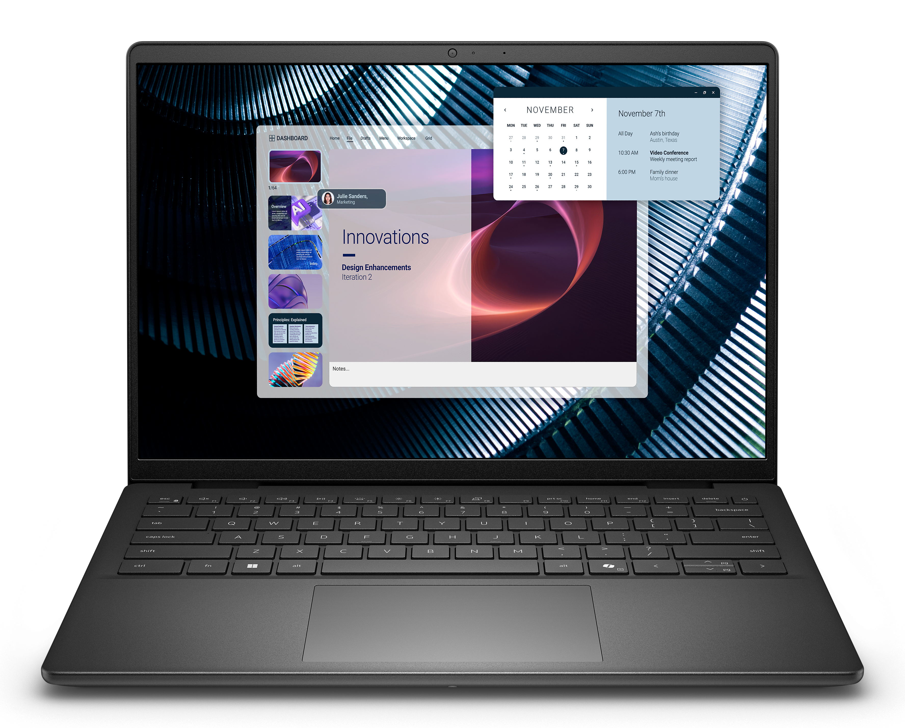 DELL Pro 14 Essential PV14250 Intel Core 5 120U Laptop 35,6 cm (14") Full HD+ 16 GB DDR5-SDRAM 512 GB SSD Wi-Fi 6 (802.11ax) Windows 11 Pro Nordisk Svart