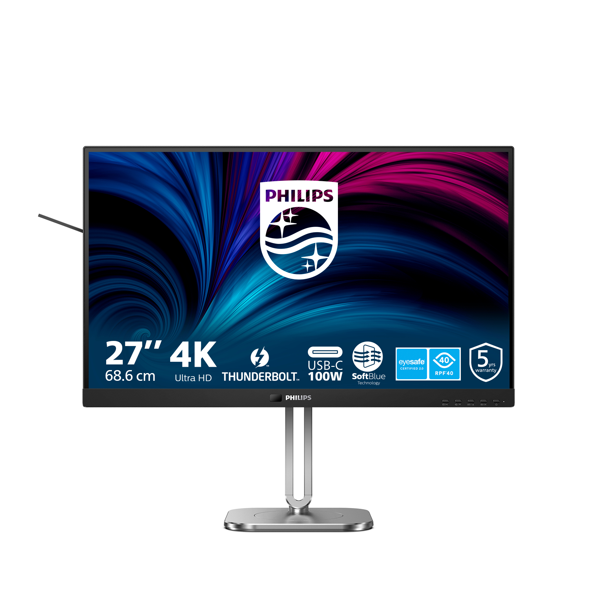 Philips 6000 series 27B2U6903/00 PC-skjerm 68,6 cm (27") 3840 x 2160 piksler 4K Ultra HD LED Antrasitt