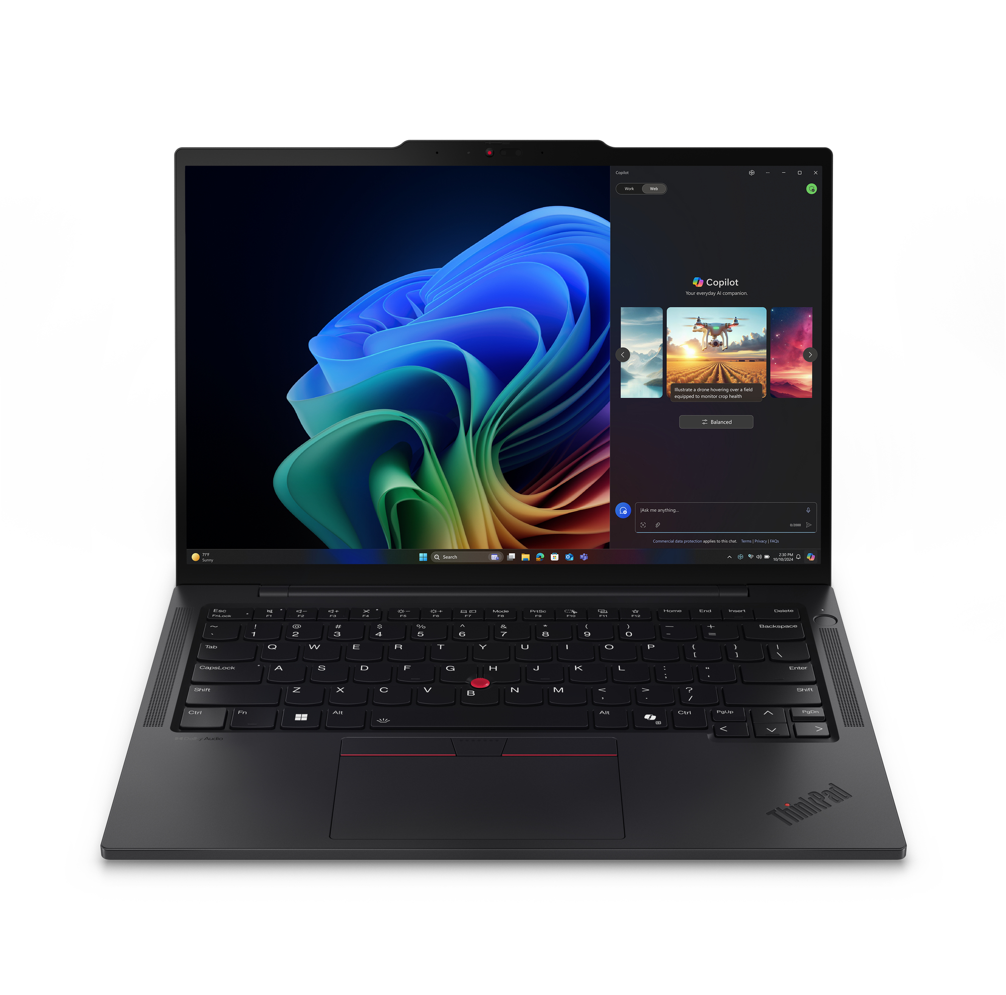 Lenovo ThinkPad T14s Gen 6 (AMD) Copilot+ PC AMD Ryzen AI 7 350 Laptop 35,6 cm (14") WUXGA 32 GB LPDDR5x-SDRAM 1 TB SSD Wi-Fi 7 (802.11be) Windows 11 Pro Nordisk Svart